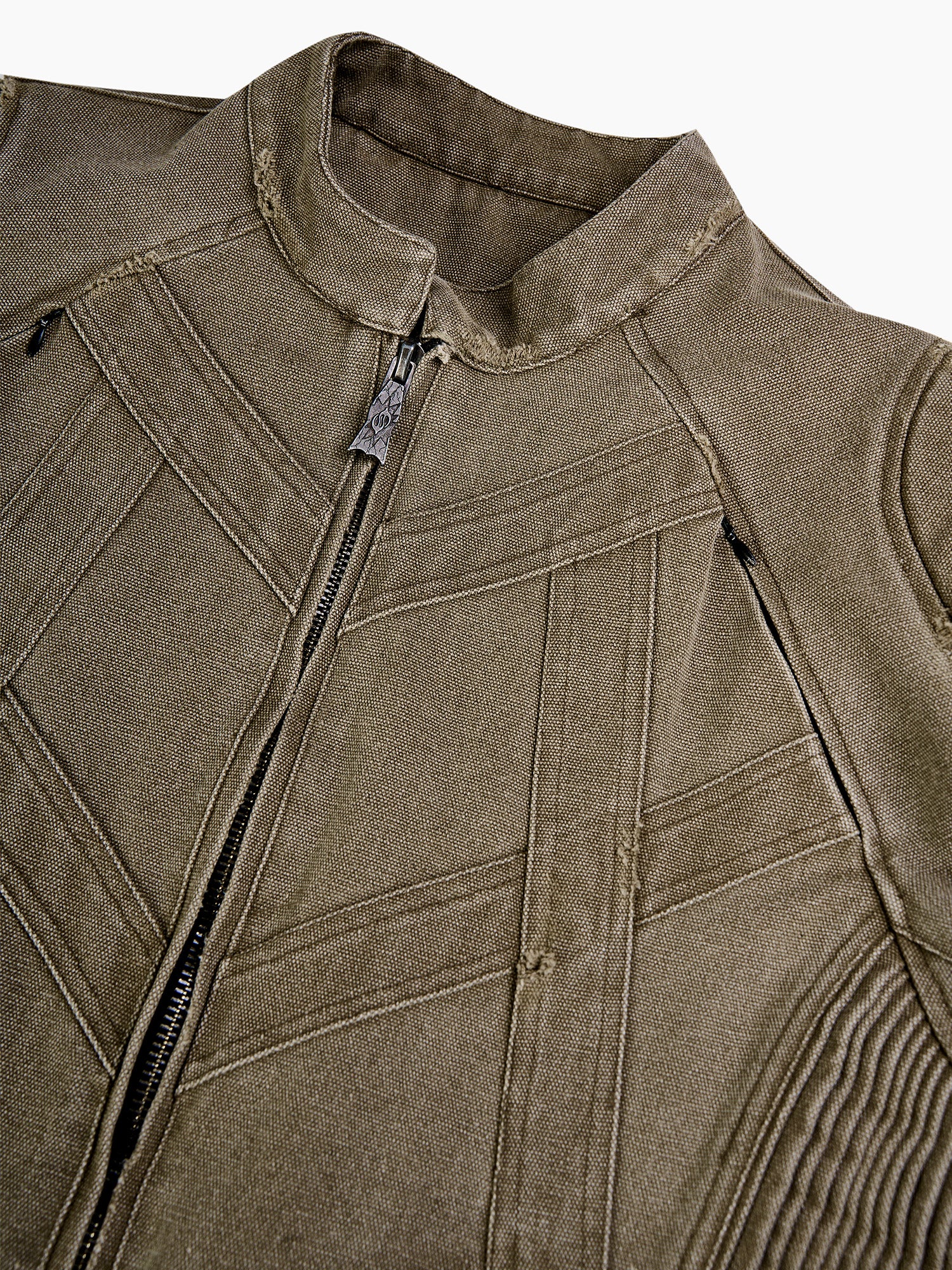 FLYERRER Panel Armor Moto Canvas Jacket, premium urban and streetwear designers apparel on PROJECTISR.com, FLYERRER