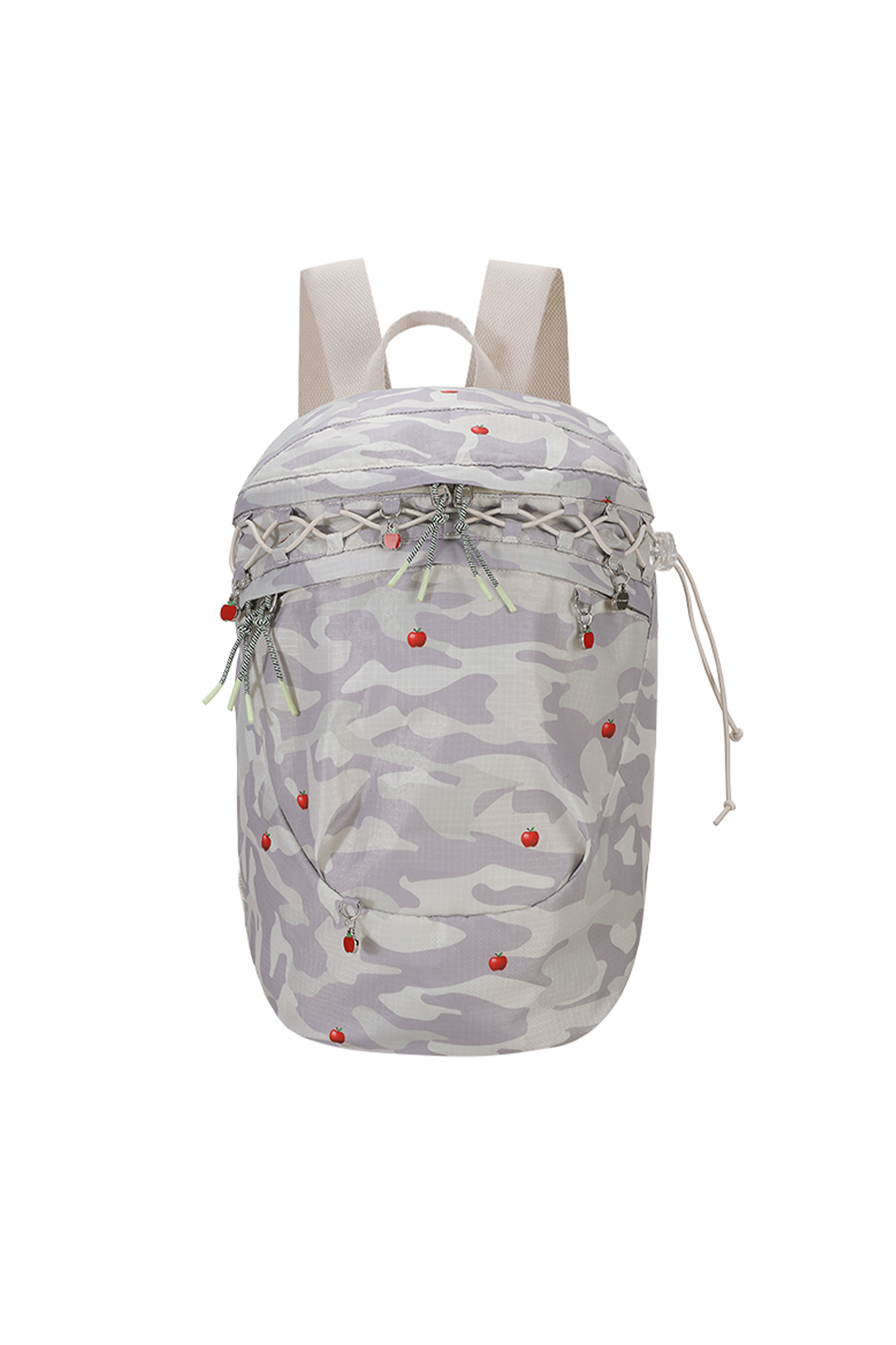 CONPCONP Apple Graphic Camo Backpack