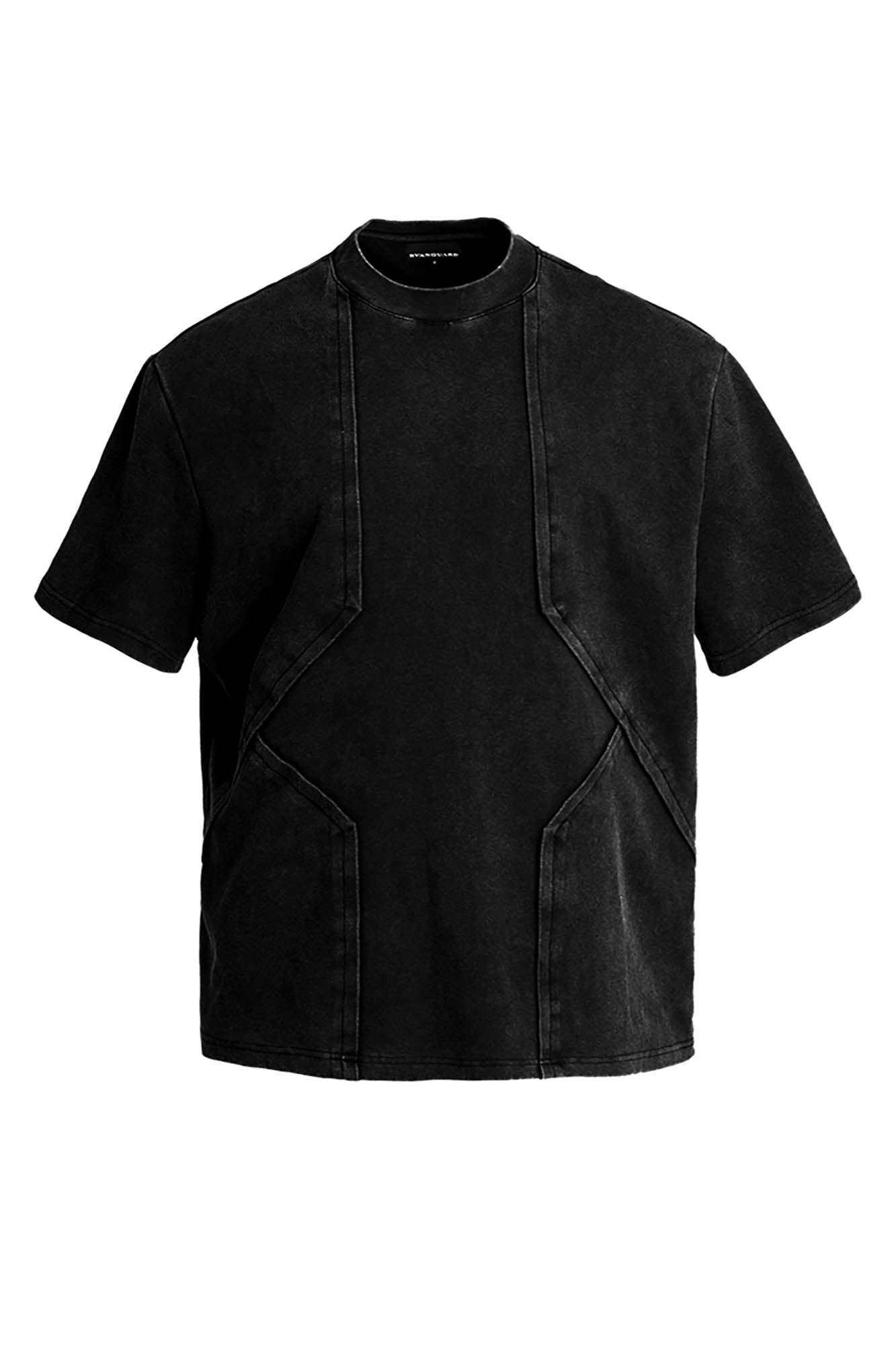 SSIN7 Washed Armor-Panel T-Shirt, premium urban and streetwear designers apparel on PROJECTISR.com, SSIN7