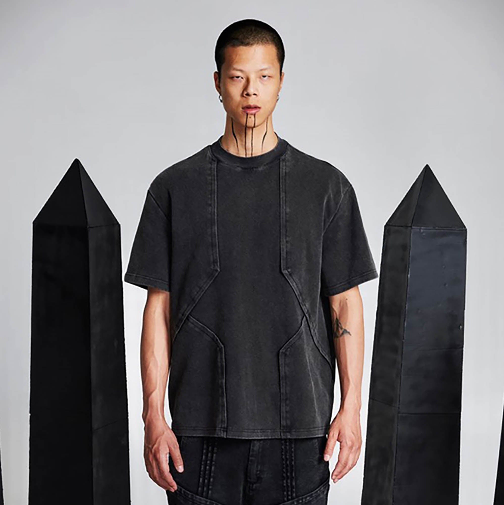 SSIN7 Washed Armor-Panel T-Shirt