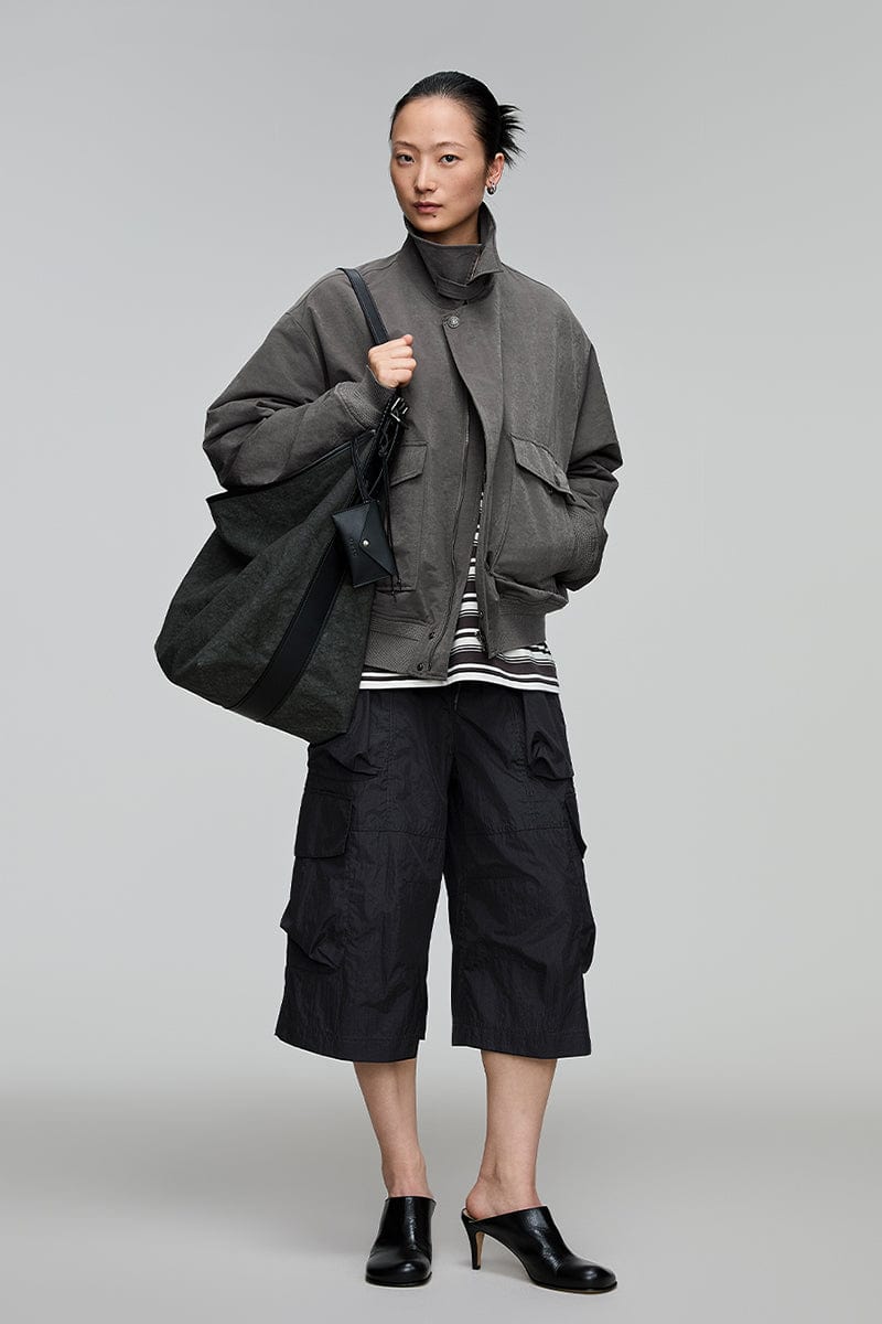 OPICLOTH Multi-Pocket Drawstring Cargo Shorts