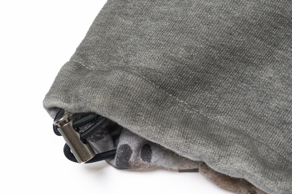 SAXGENWON Leopard Layered Frayed Paint-Splattered Sweatpants