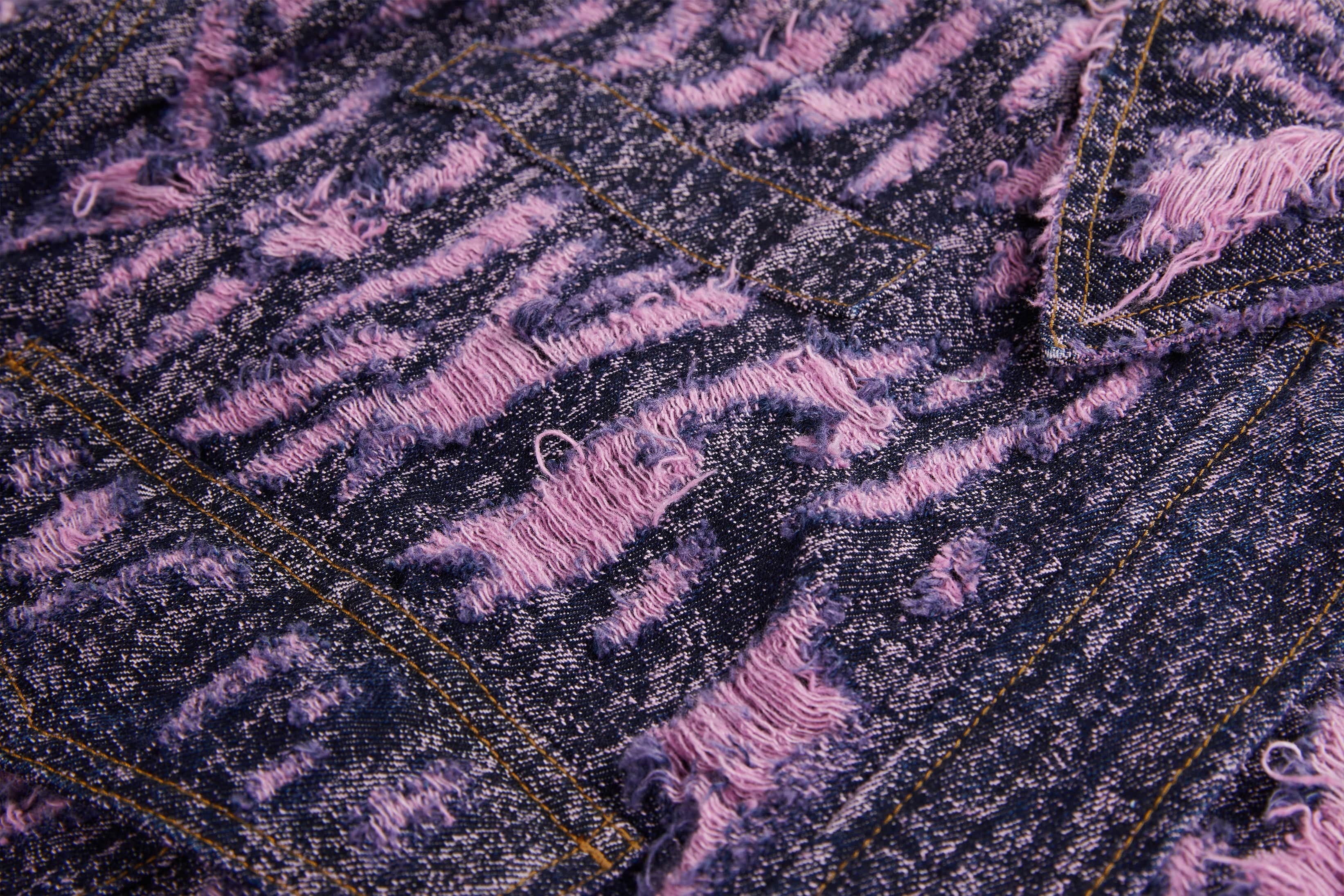 VANN VALRENCE Distressed Embroidered Multi-Pockets Denim Jacket, premium urban and streetwear designers apparel on PROJECTISR.com, VANN VALRENCE