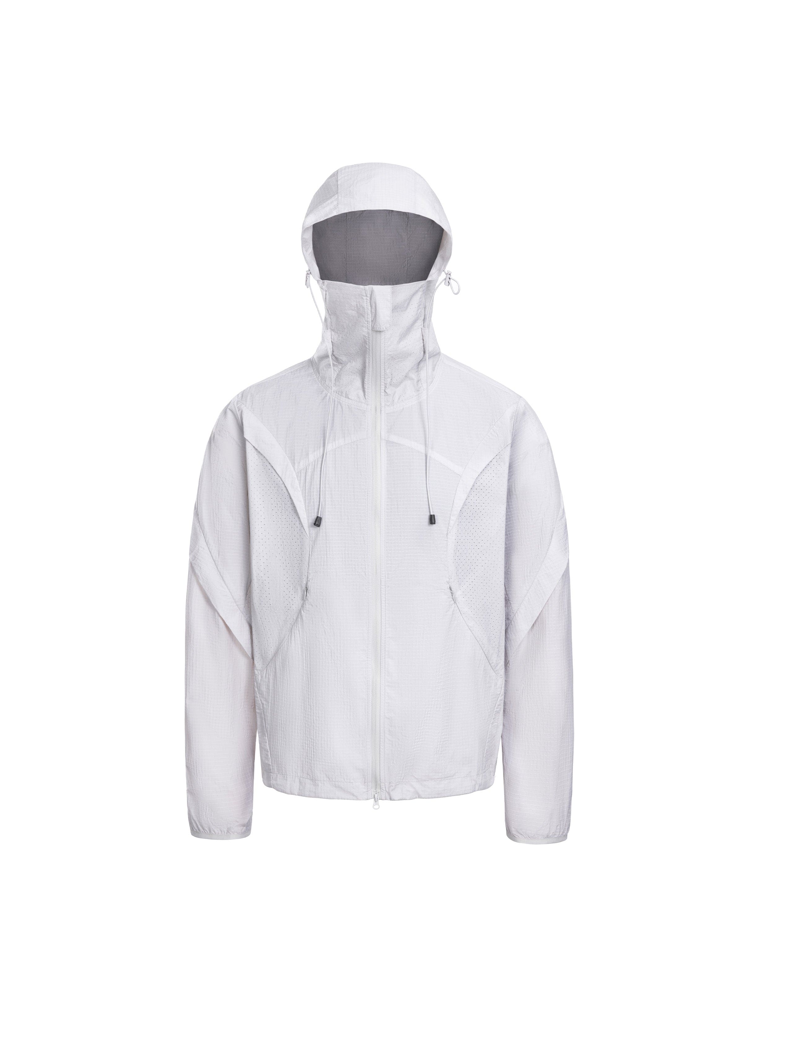 CATSSTAC Arc Panel Dual-Zip UV Protect Hooded Jacket, premium urban and streetwear designers apparel on PROJECTISR.com, CATSSTAC
