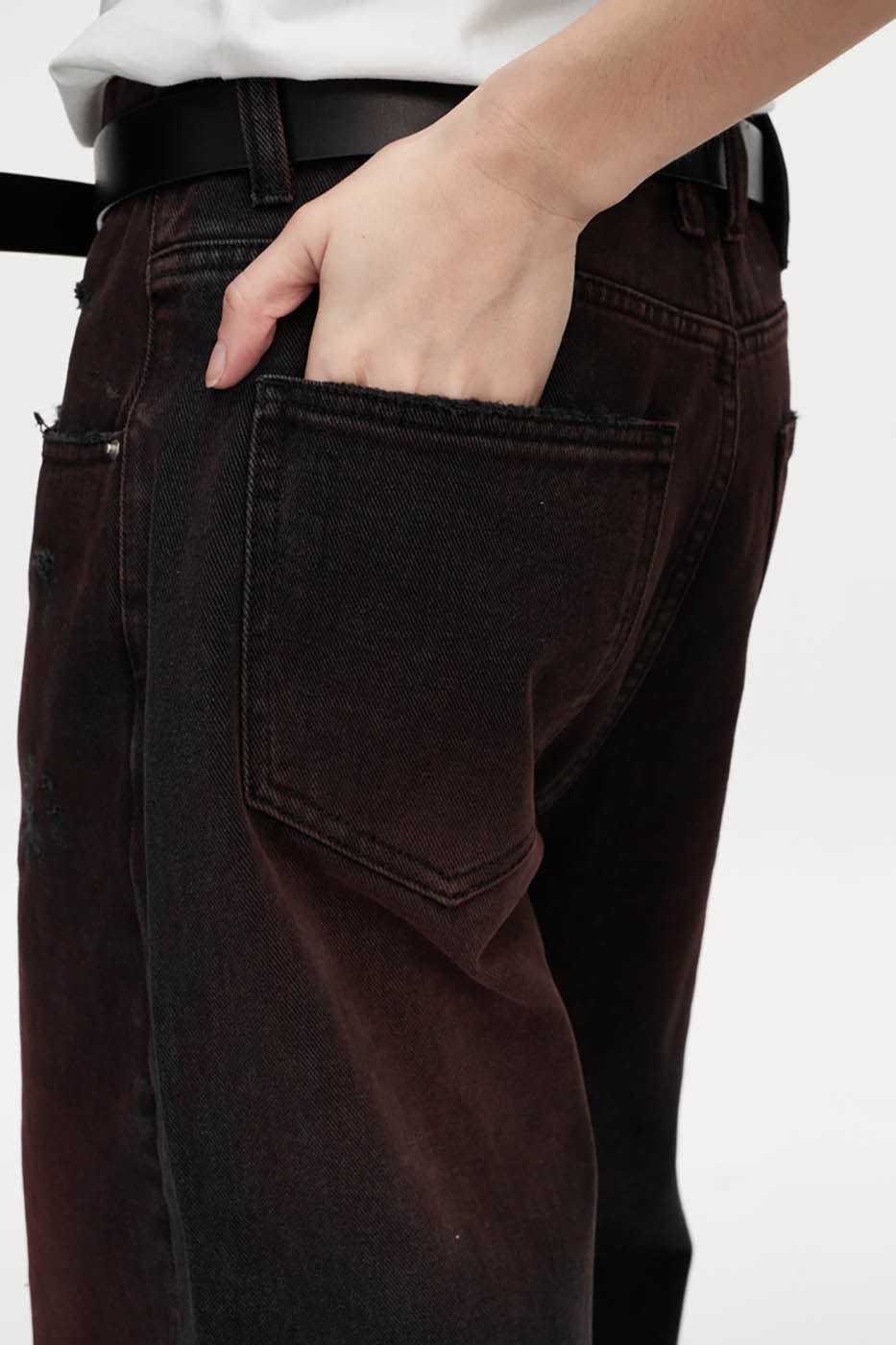 ARTIFICIAL WORLD Rusted Straight-Leg Jeans