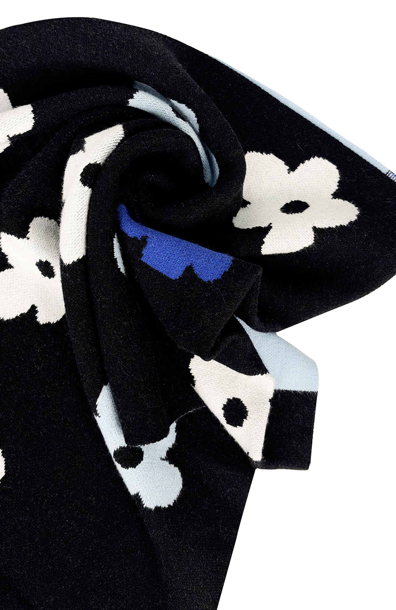 MIICHOUS Floral Jacquard Contrast Scarf, premium urban and streetwear designers apparel on PROJECTISR.com, MIICHOUS