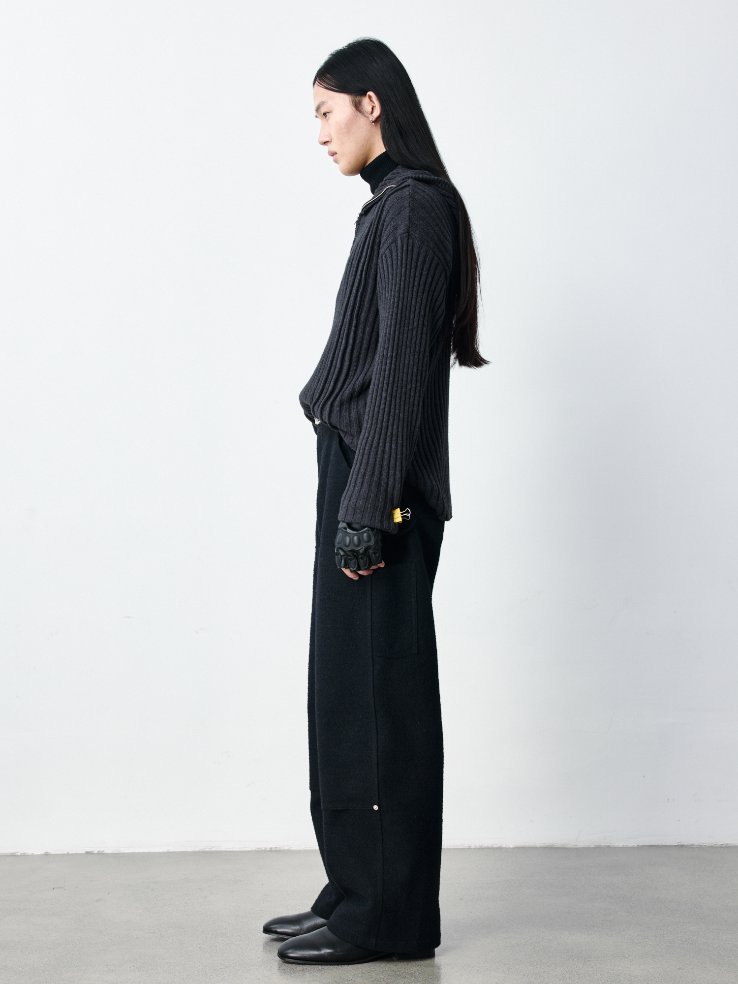 GRAINMUSTARD Brushed Raw Denim Studded Logger Pants