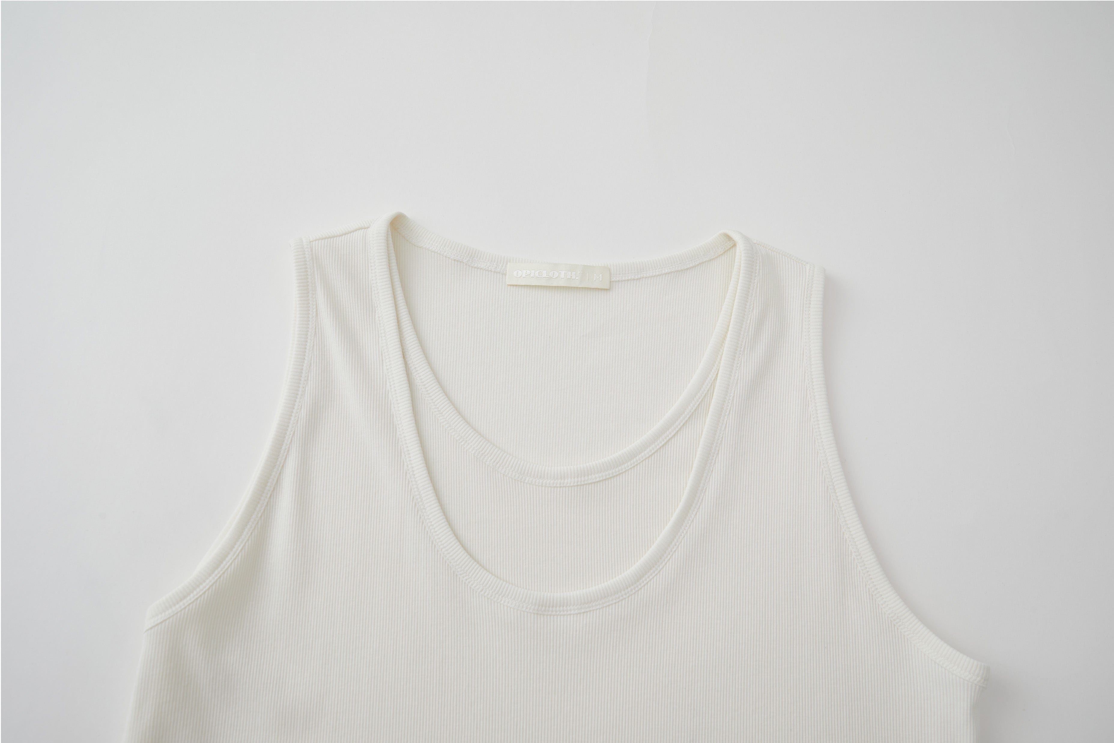 OPICLOTH Double-Layer Ribbed Tank Top, premium urban and streetwear designers apparel on PROJECTISR.com, OPICLOTH