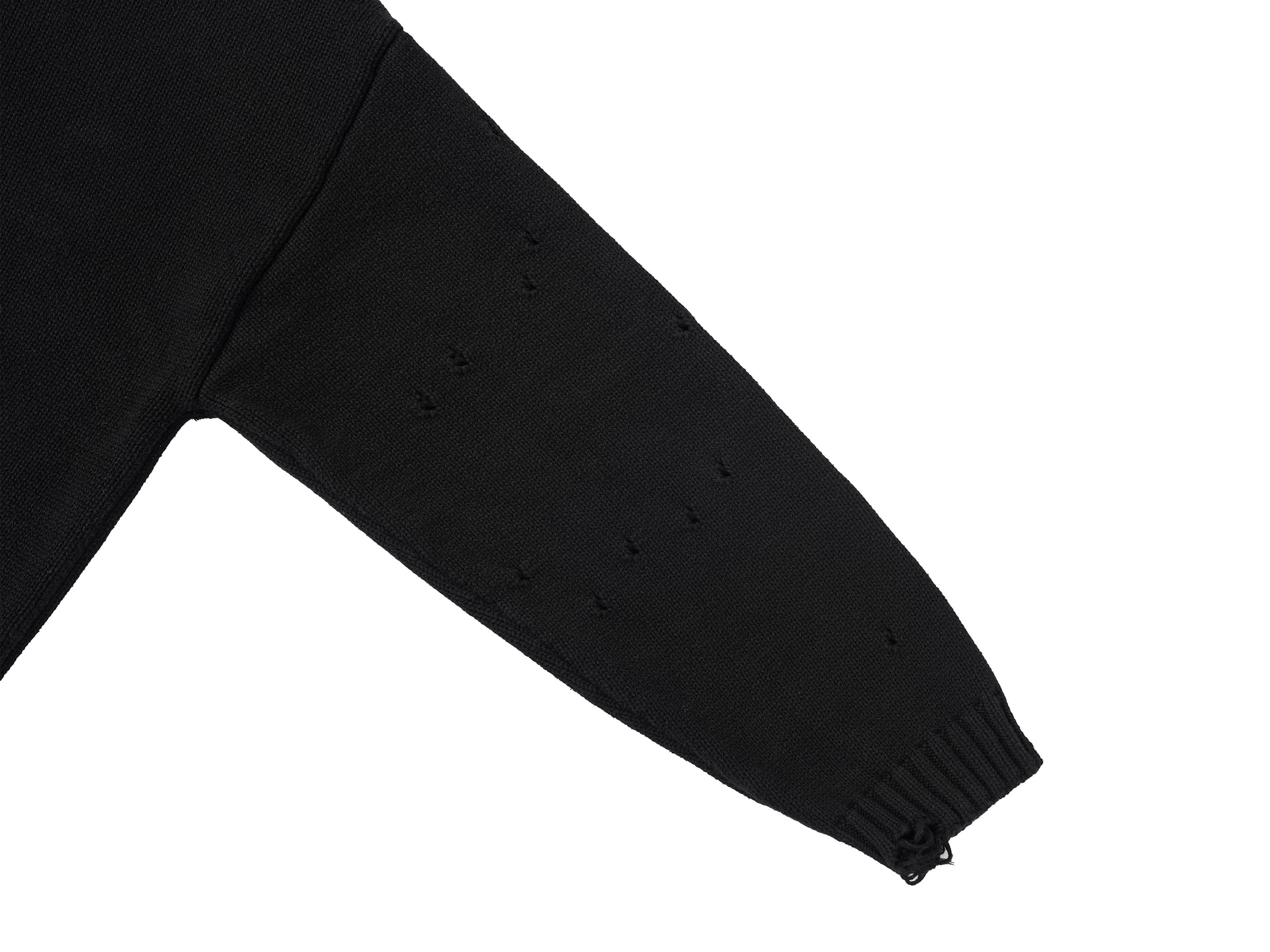 UNDERWATER Demon Portrait Distressed Sweater