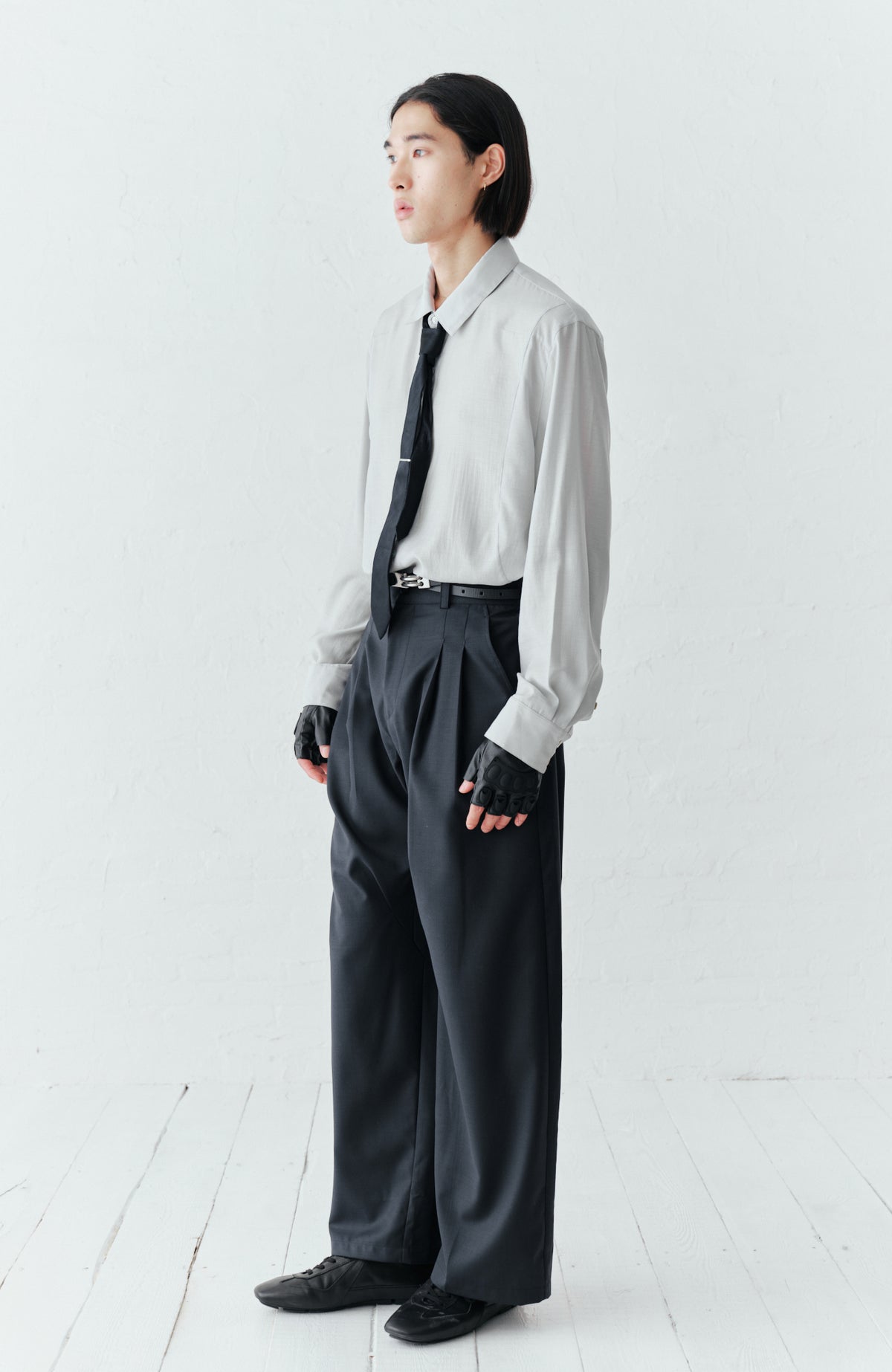 GRAINMUSTARD High-Waist Wide-Leg Trousers