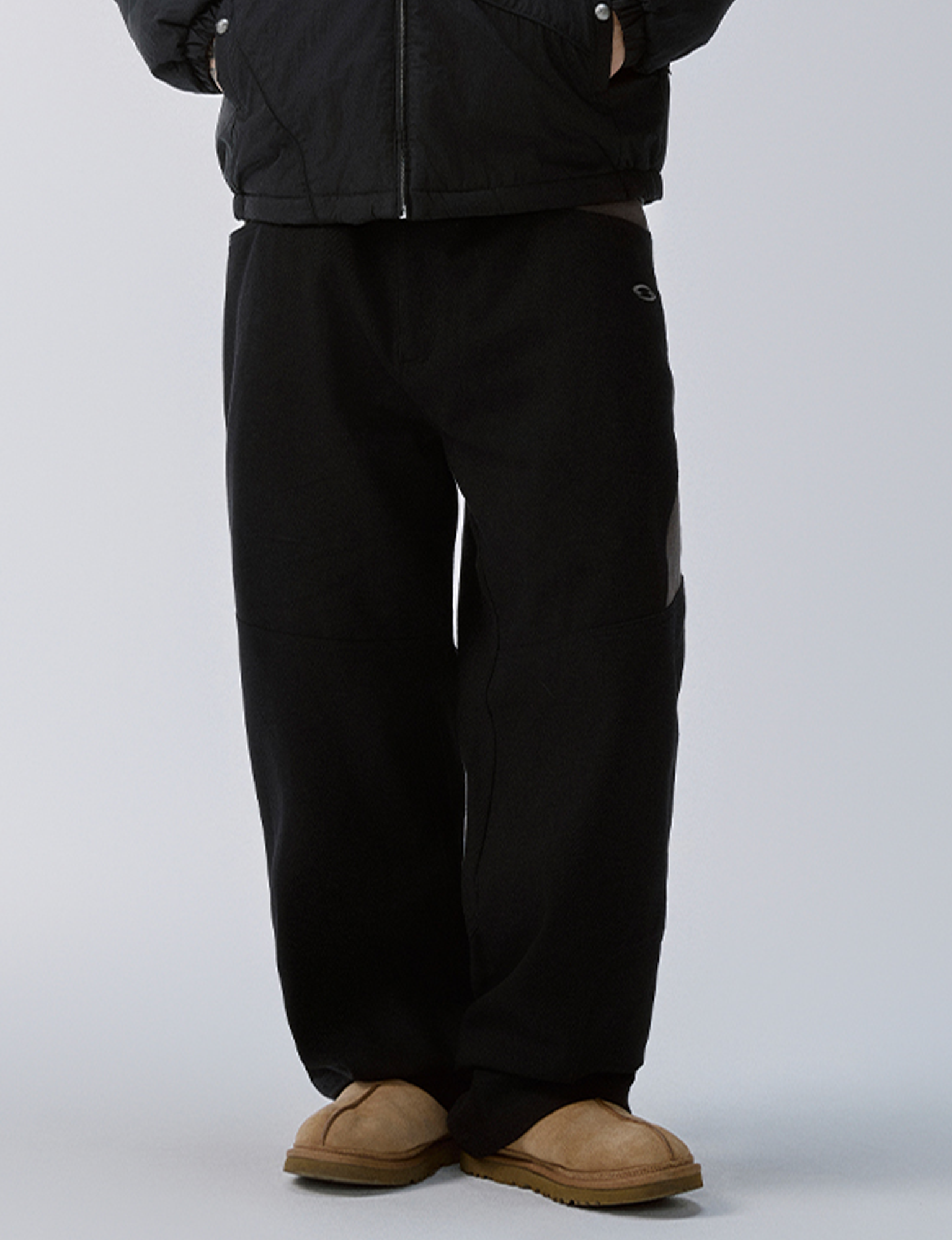F2CE Paneled Contrast Embroidered LOGO Pants, premium urban and streetwear designers apparel on PROJECTISR.com, F2CE