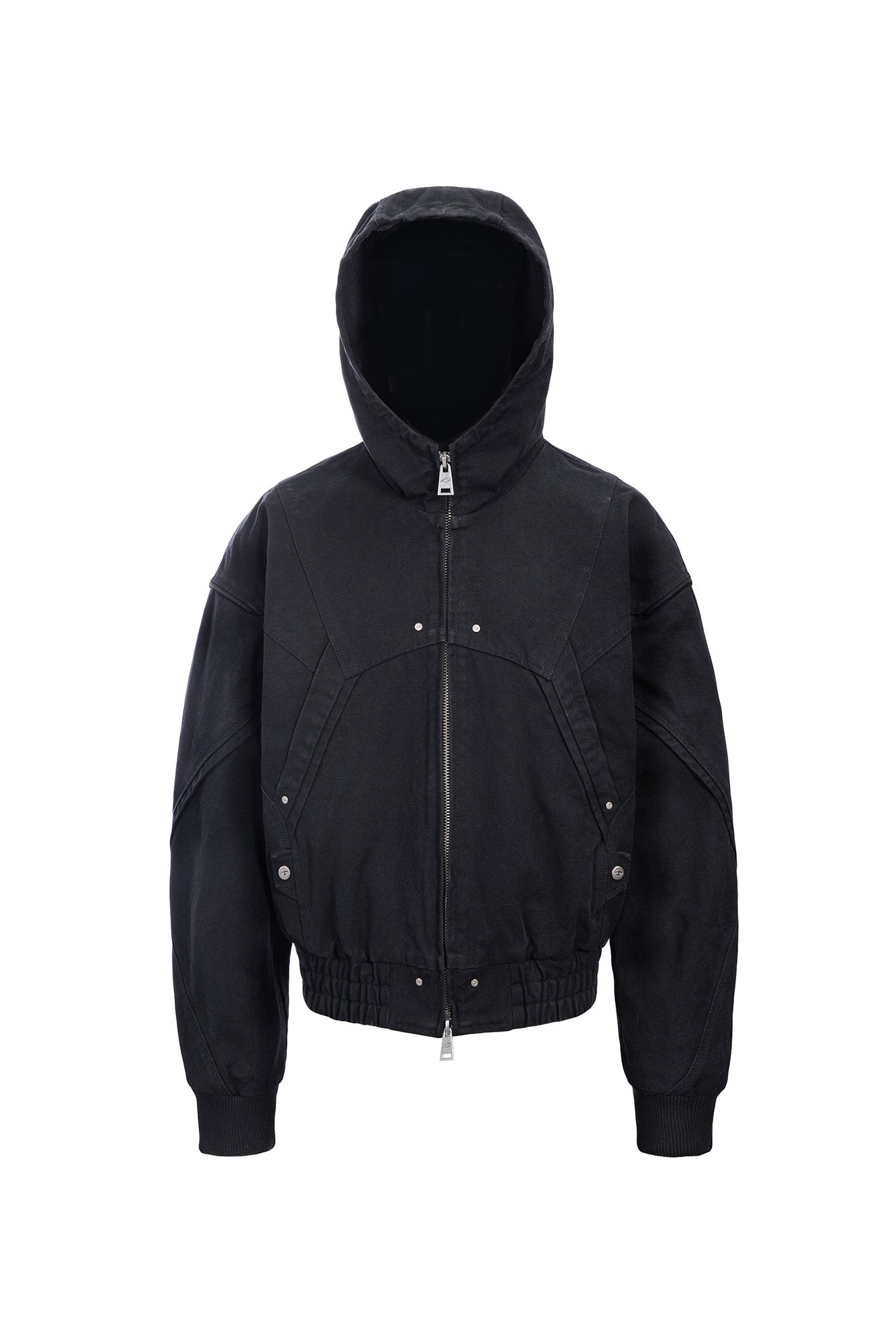CATSSTAC Structured Panel Studded Hooded Jacket, premium urban and streetwear designers apparel on PROJECTISR.com, CATSSTAC