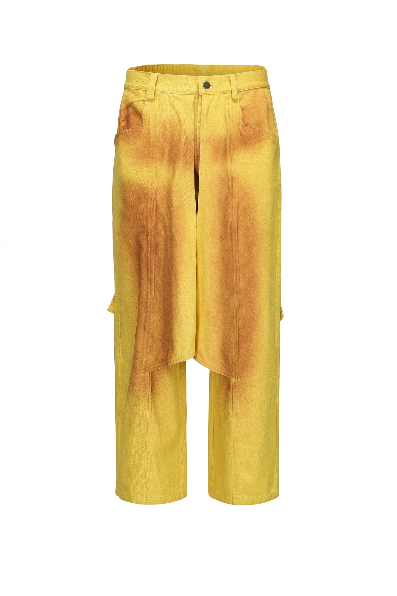 VANN VALRENCE Dye-Washed Convertible Wide-Leg Pants, premium urban and streetwear designers apparel on PROJECTISR.com, VANN VALRENCE