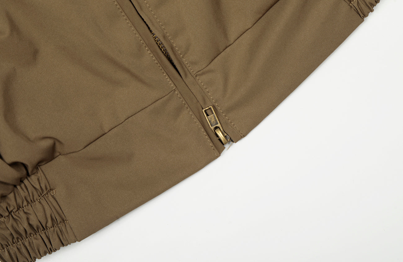 CLP Elastic-Waist Cropped Utility Jacket