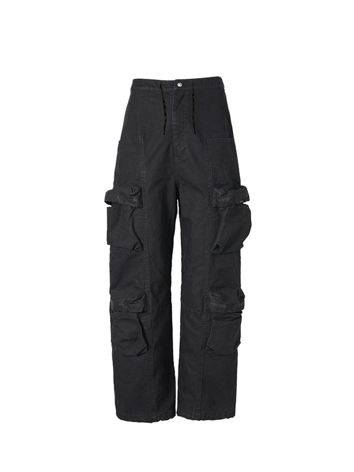 PMW Washed Multi-Pockets Cargo Pants
