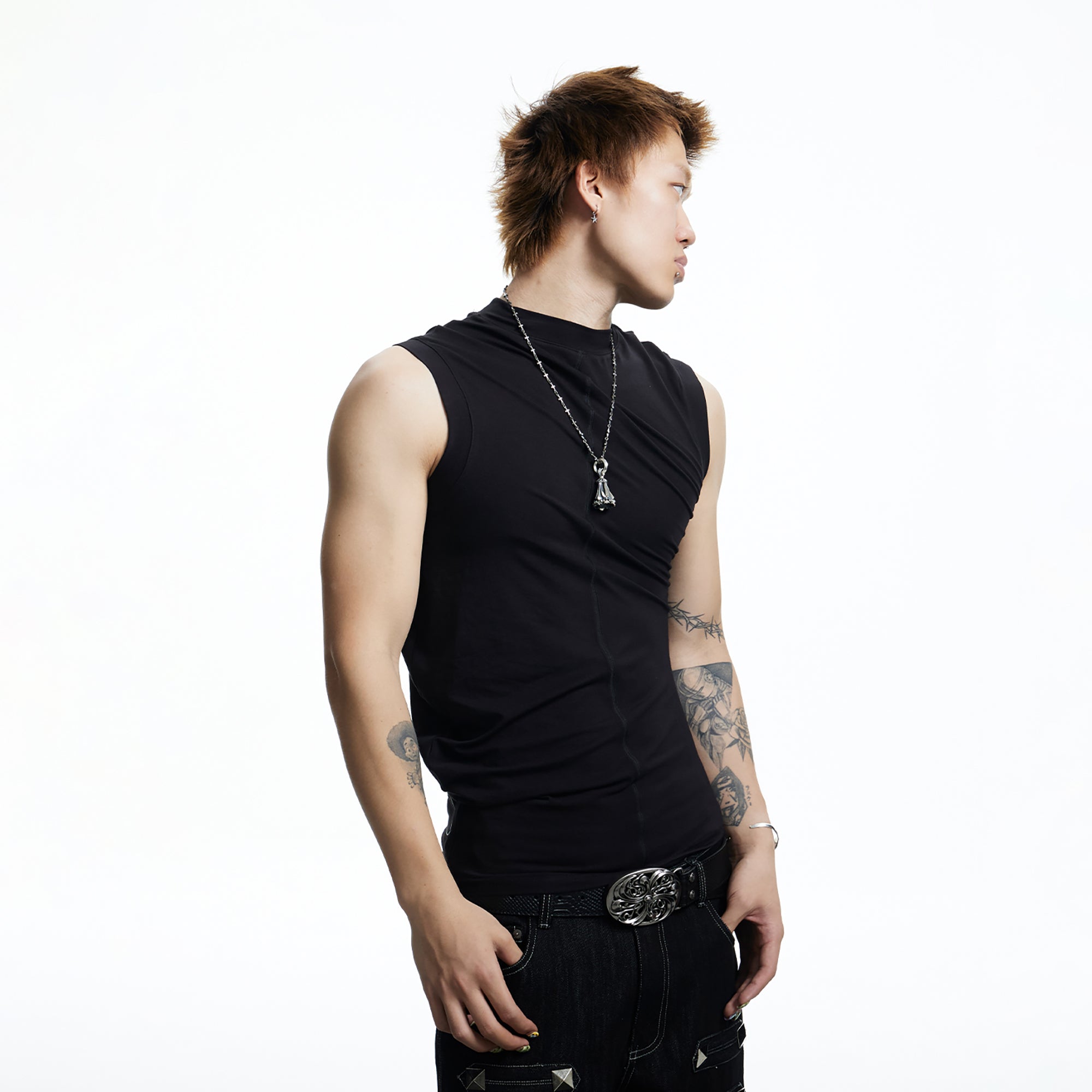 DND4DES Gothic Script Tank Top, premium urban and streetwear designers apparel on PROJECTISR.com, DND4DES