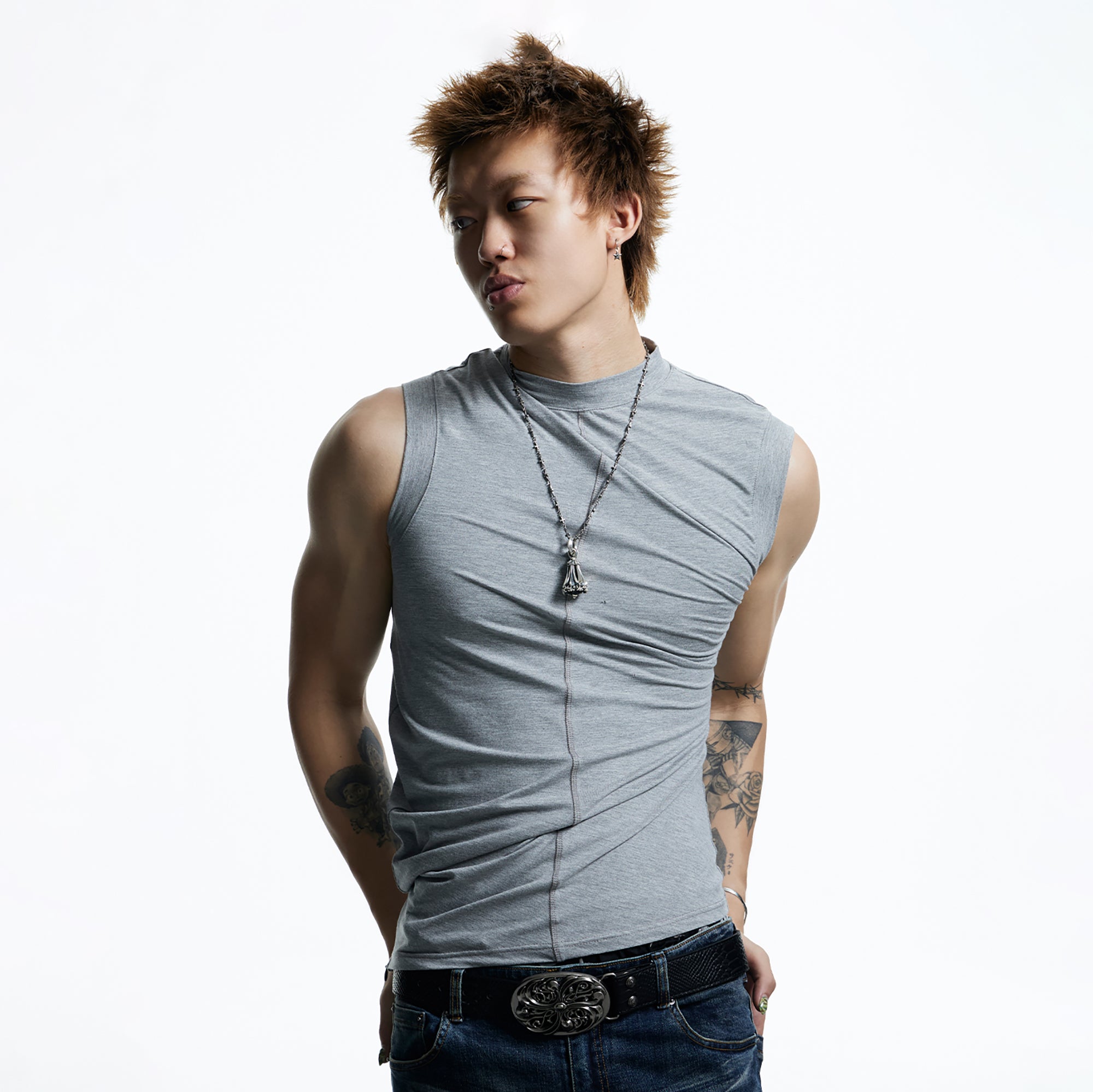 DND4DES Gothic Script Tank Top, premium urban and streetwear designers apparel on PROJECTISR.com, DND4DES