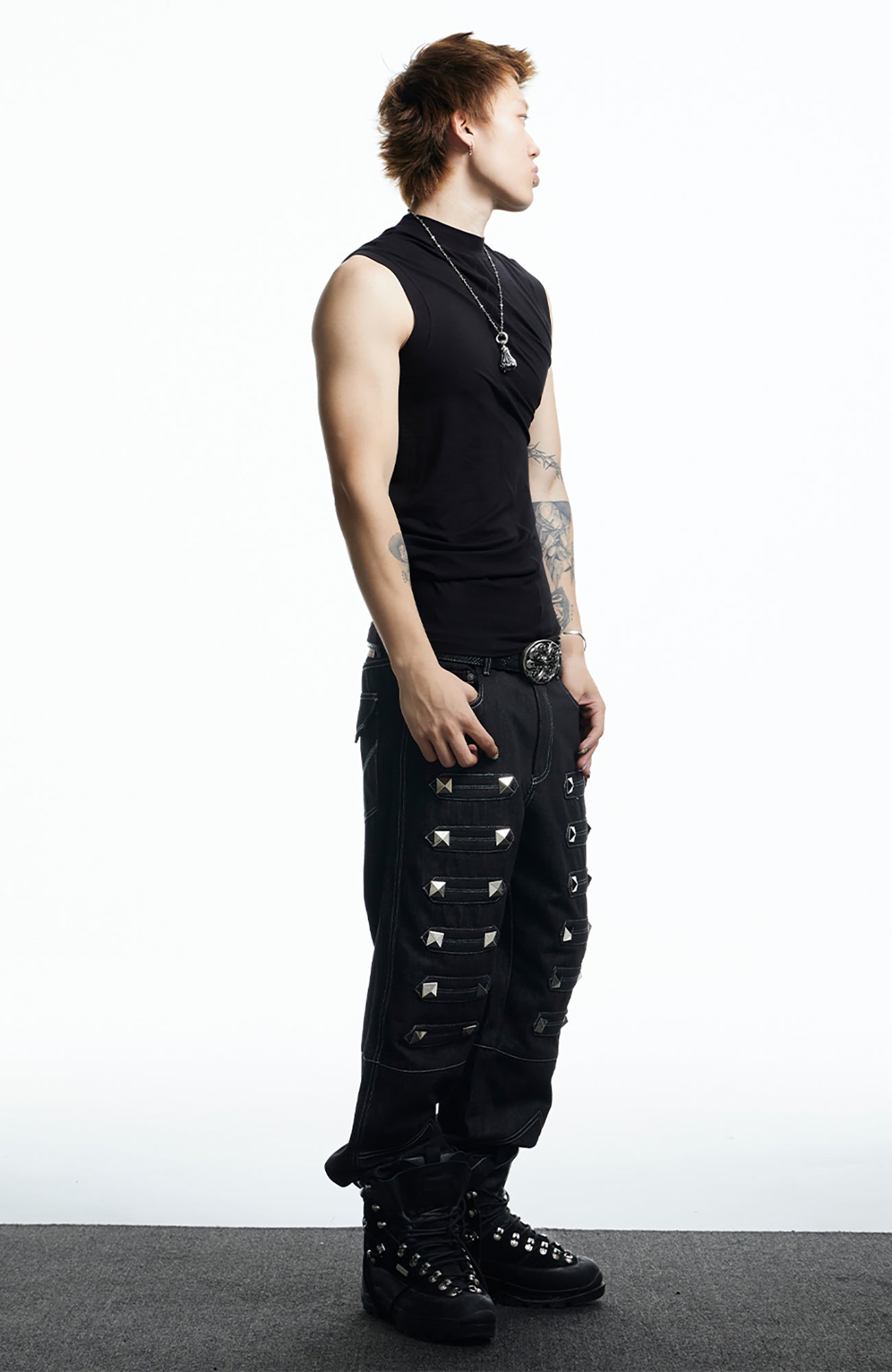 DND4DES Gothic Script Tank Top, premium urban and streetwear designers apparel on PROJECTISR.com, DND4DES