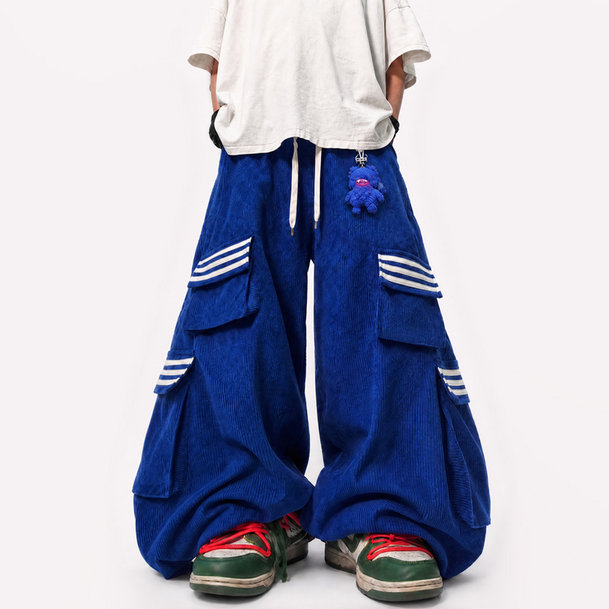 UUCSCC Multi-Pocket Wide-Leg Cargo Pants