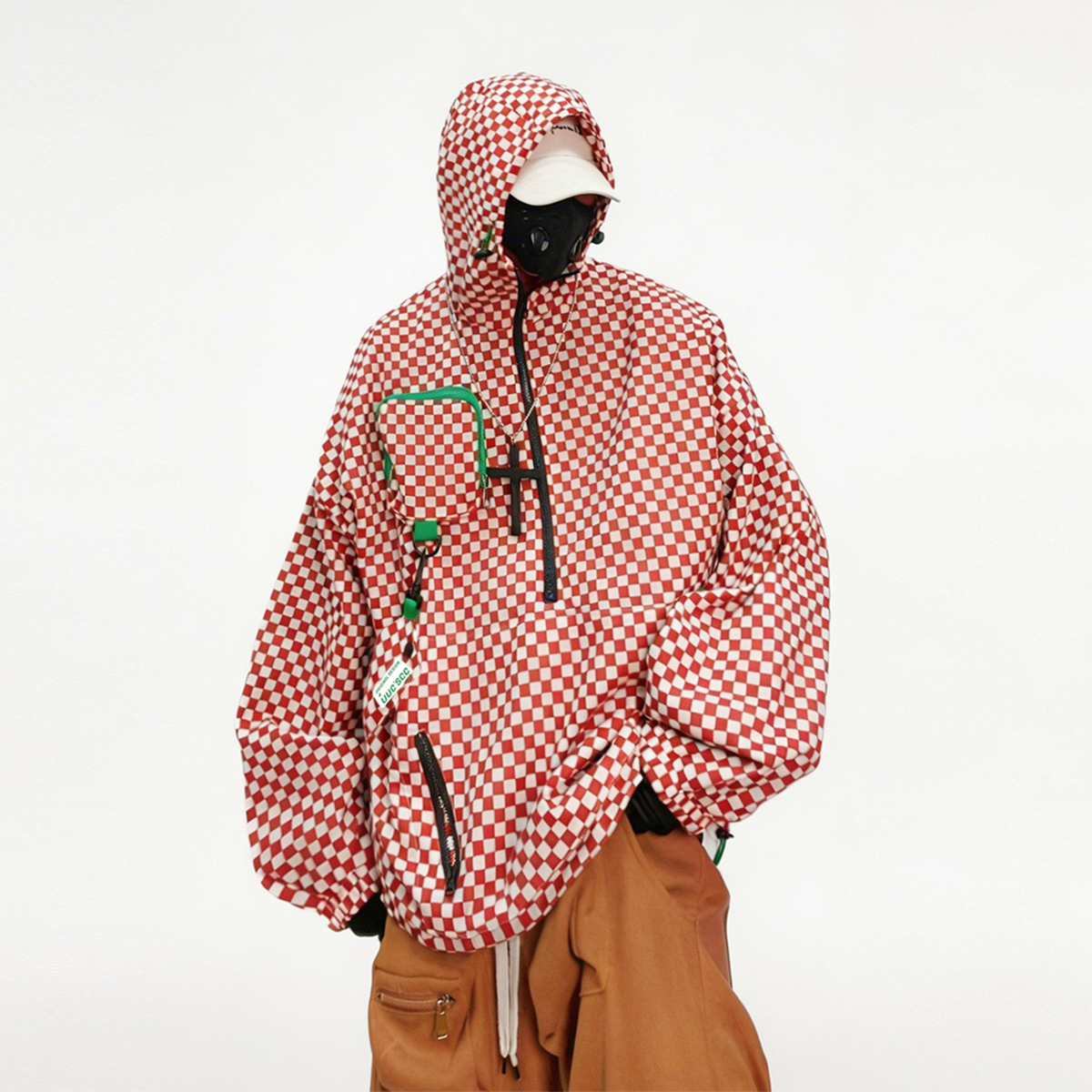 UUCSCC Checkerboard Hooded Windbreaker Hoodie