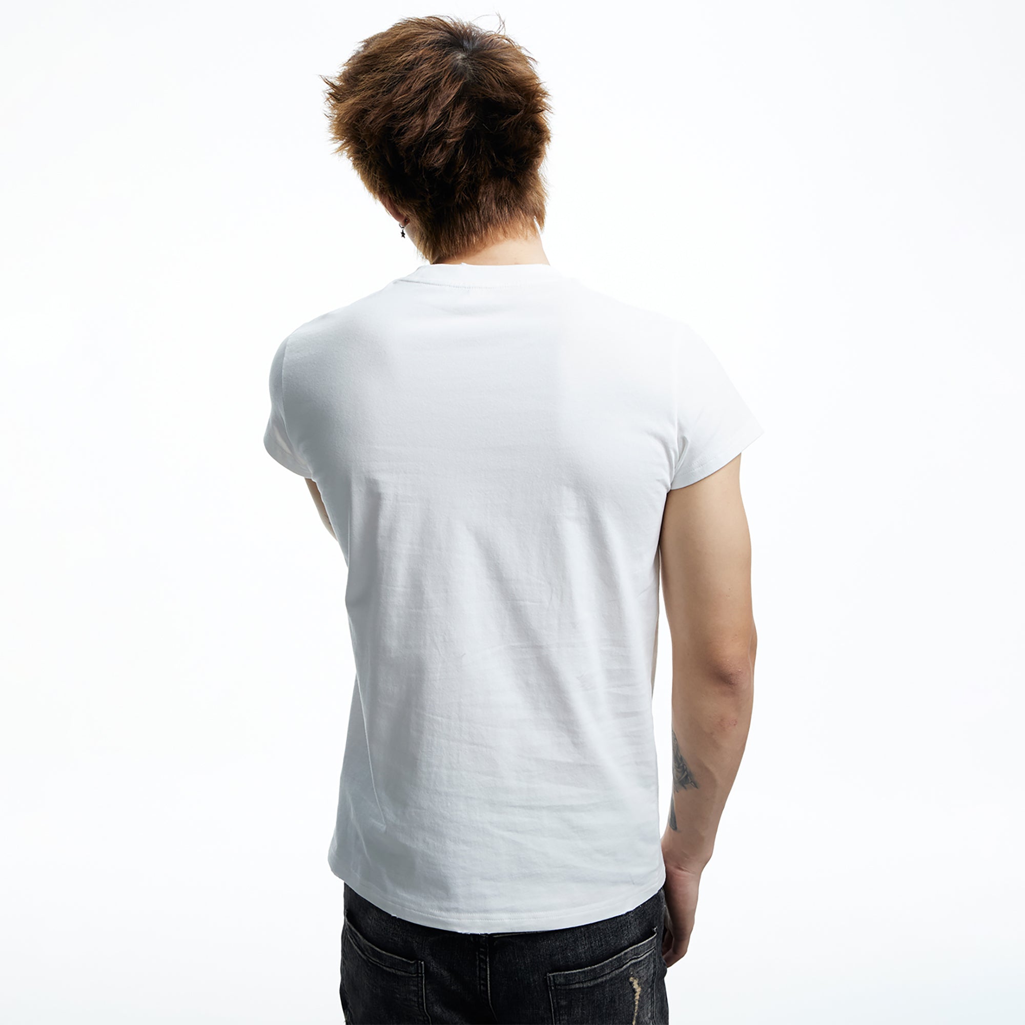 DND4DES Gothic Skull Cross Graphic T-Shirt, premium urban and streetwear designers apparel on PROJECTISR.com, DND4DES