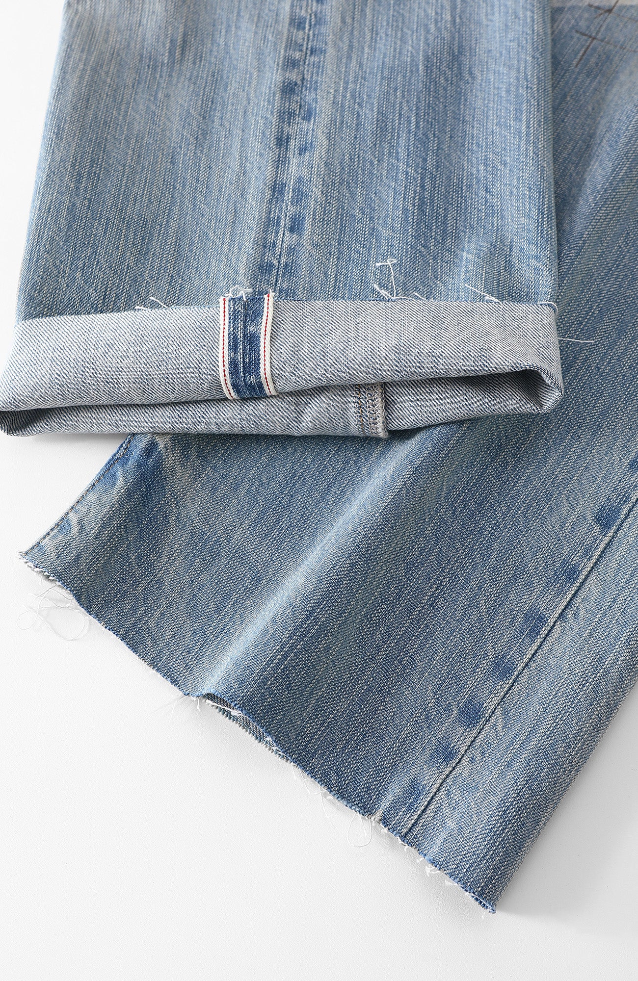 RICHILL Distressed Paneled Washed Straight-Leg Jeans, premium urban and streetwear designers apparel on PROJECTISR.com, RICHILL