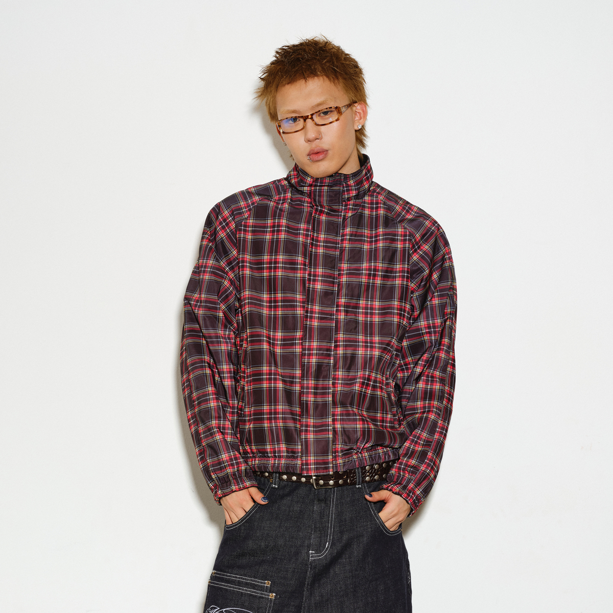 NOVACAM Retro Reversible Plaid Jacket