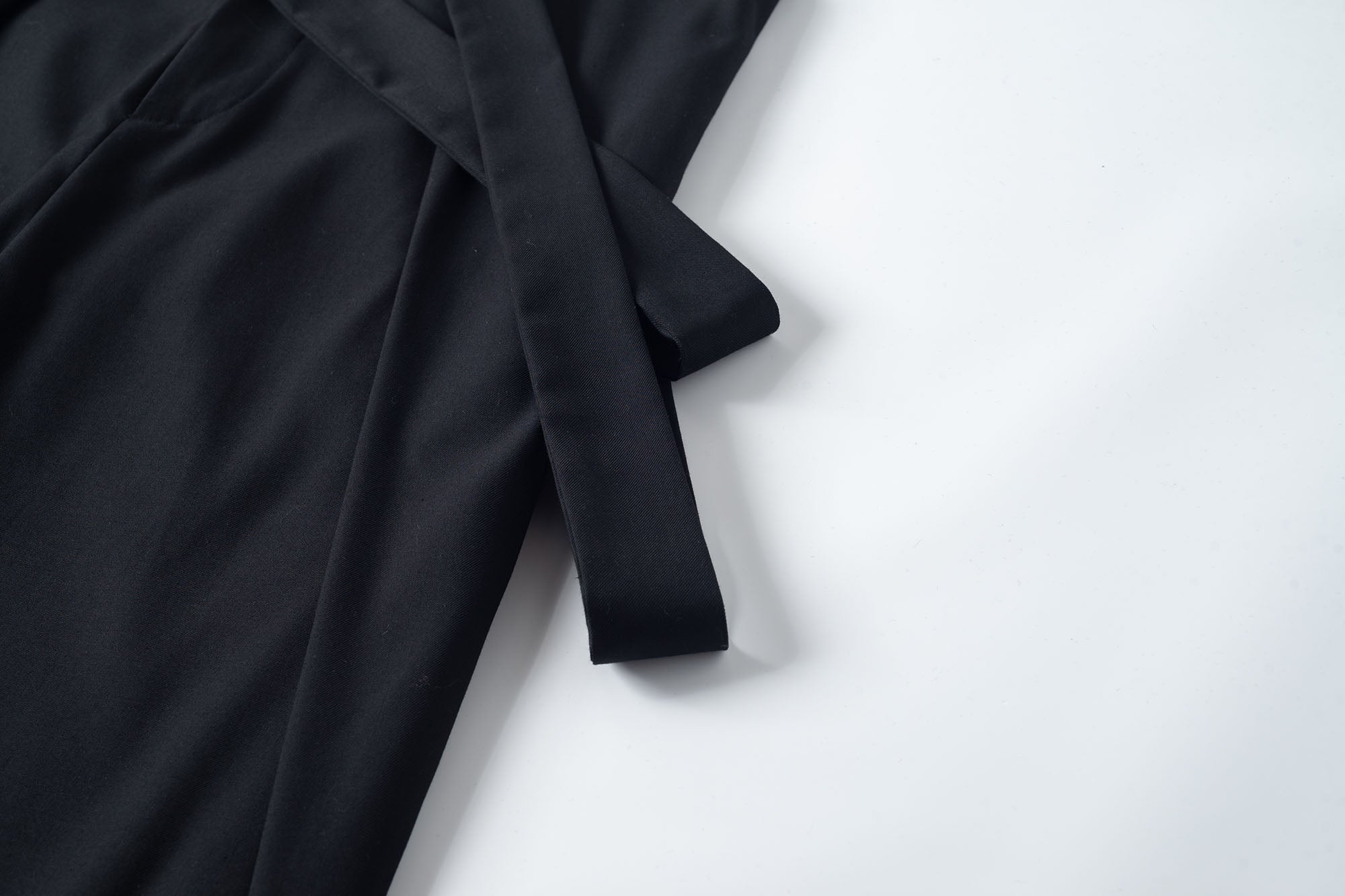 TUIMU Asymmetrical Wrap Pleated Wide-Leg Trousers, premium urban and streetwear designers apparel on PROJECTISR.com, TUIMU