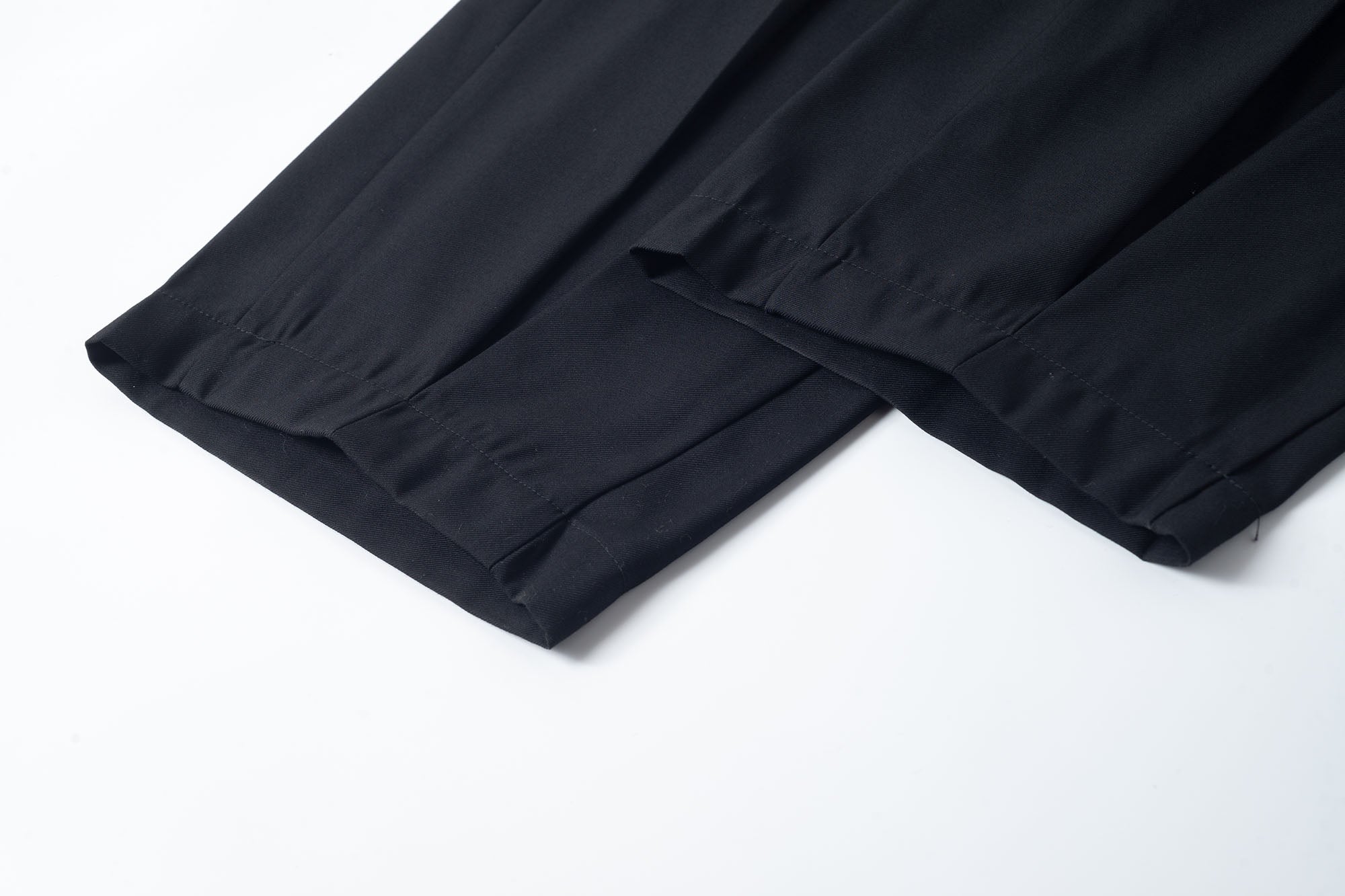 TUIMU Asymmetrical Wrap Pleated Wide-Leg Trousers, premium urban and streetwear designers apparel on PROJECTISR.com, TUIMU