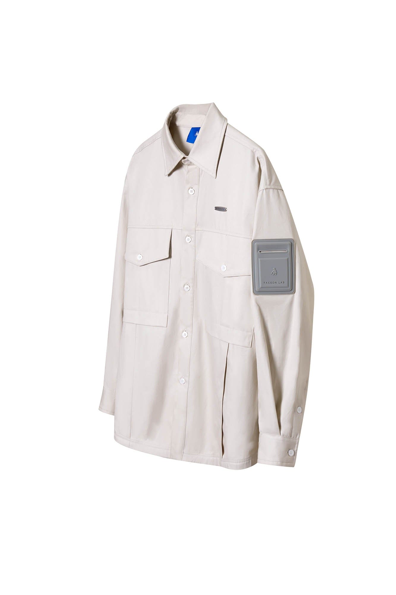 FACEONLAB Multi-Pocket Aviator Shirt