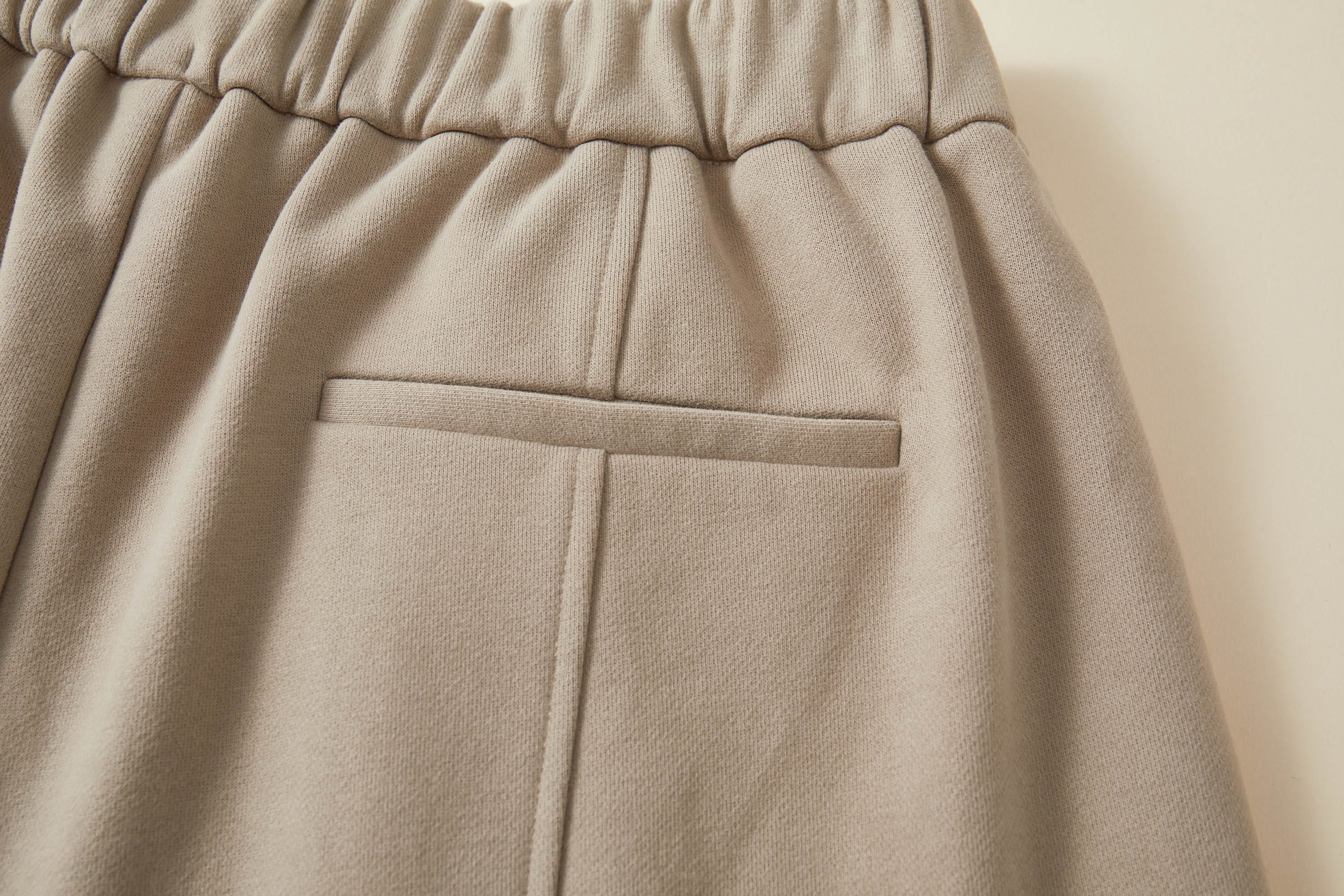 OPICLOTH Essential Fleece-Lined Spliced Wide-Leg Pants