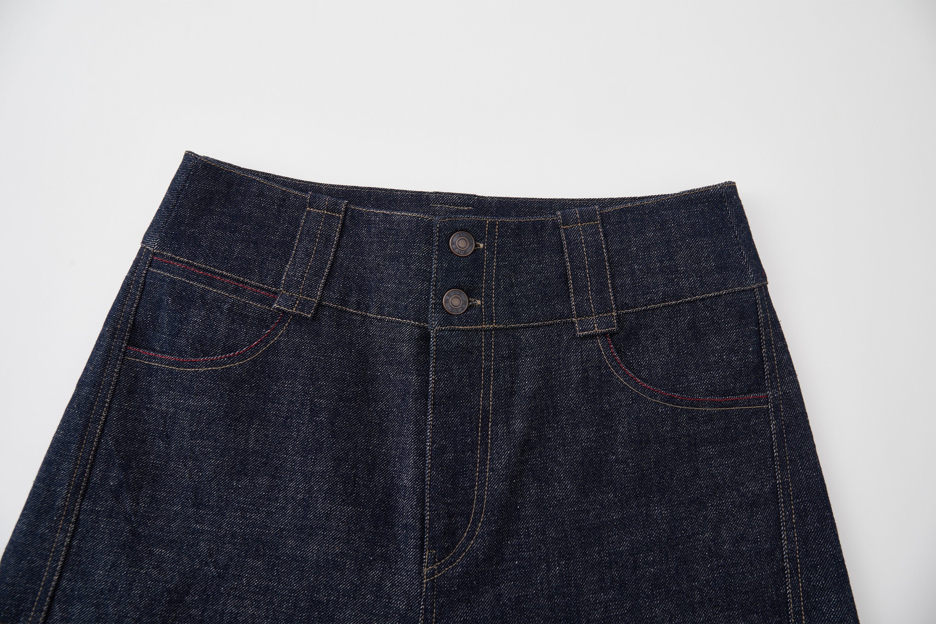 OPICLOTH Essential Stitched Cropped Raw Jeans, premium urban and streetwear designers apparel on PROJECTISR.com, OPICLOTH