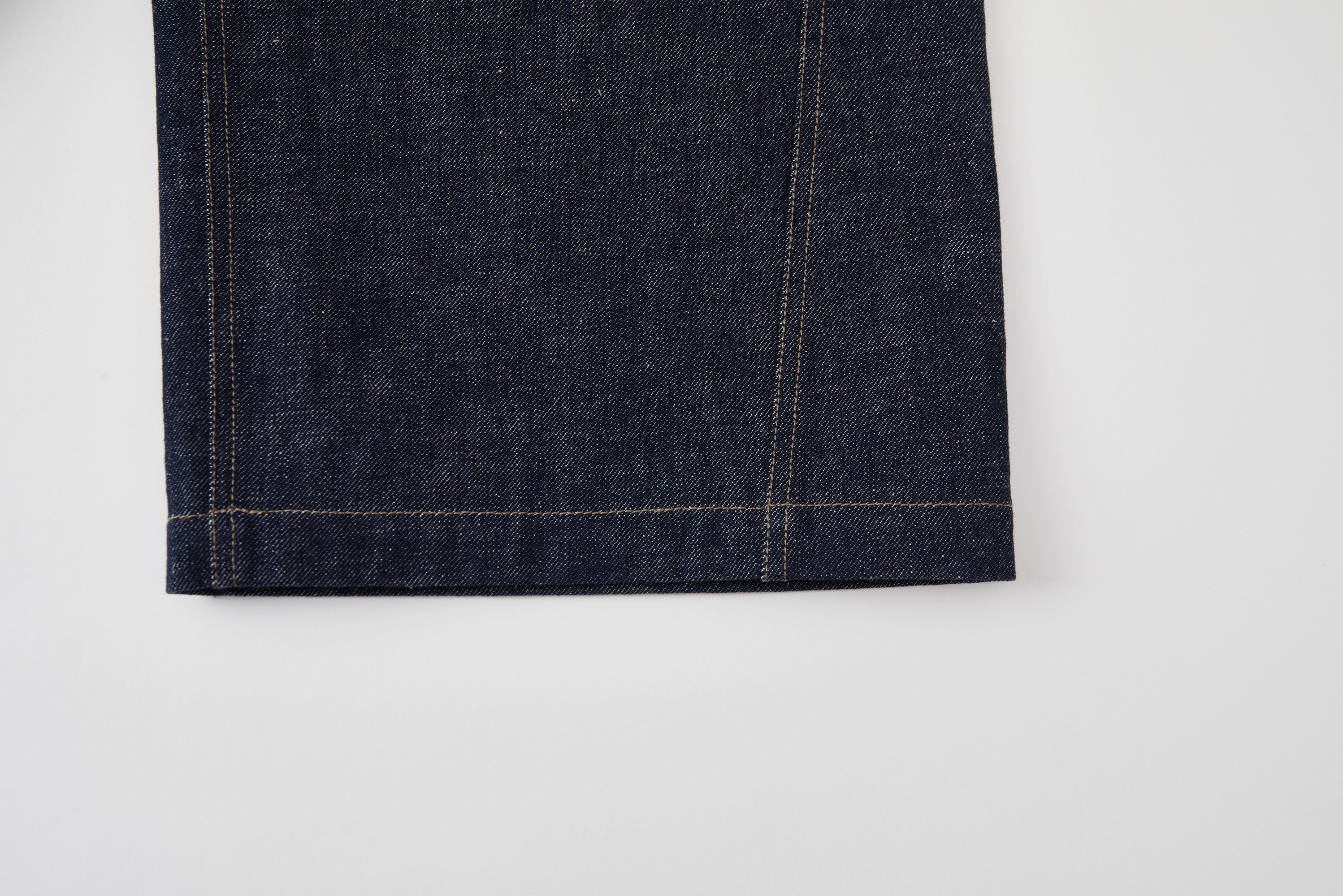 OPICLOTH Essential Stitched Cropped Raw Jeans, premium urban and streetwear designers apparel on PROJECTISR.com, OPICLOTH