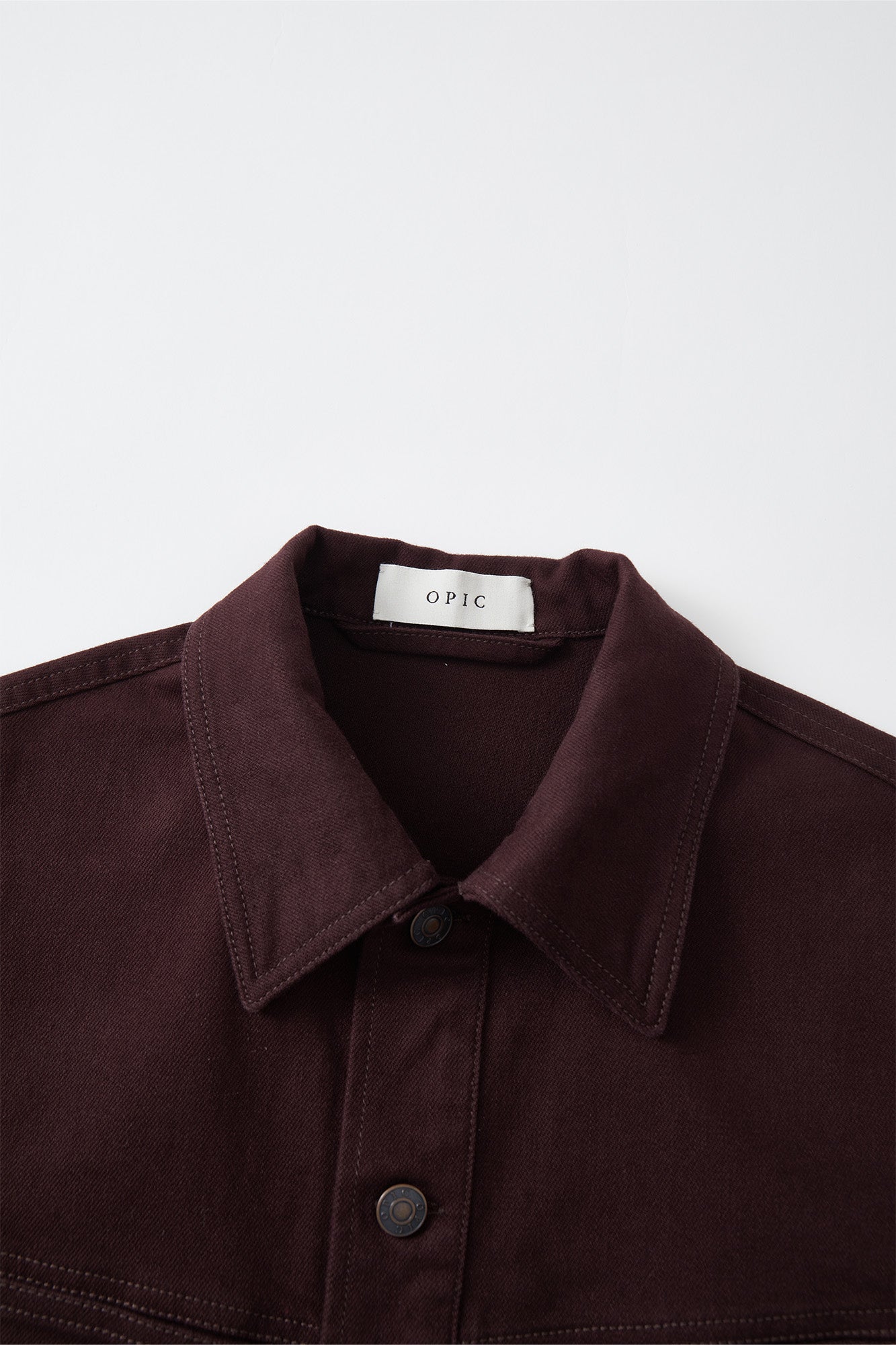 OPICLOTH Washed Patch-Pockets Curved-Cuffs Jacket