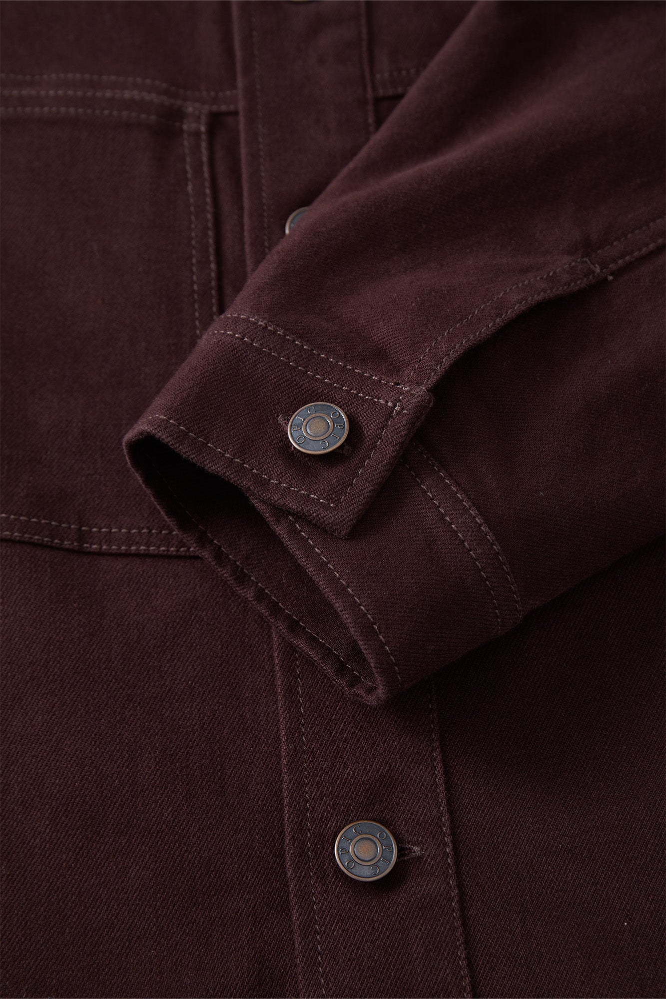 OPICLOTH Washed Patch-Pockets Curved-Cuffs Jacket