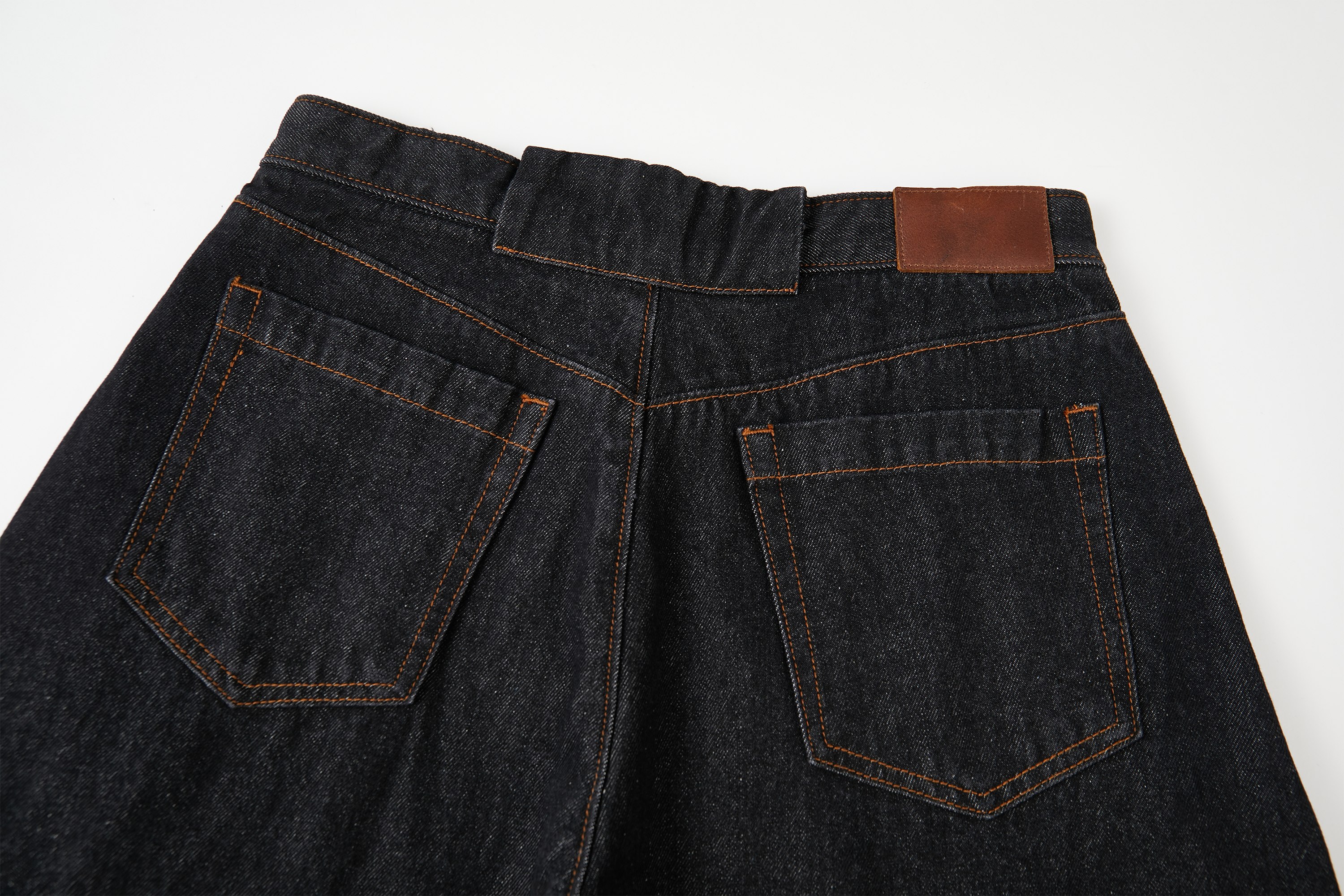 OPICLOTH Curved Panel Oversized Raw Jeans, premium urban and streetwear designers apparel on PROJECTISR.com, OPICLOTH