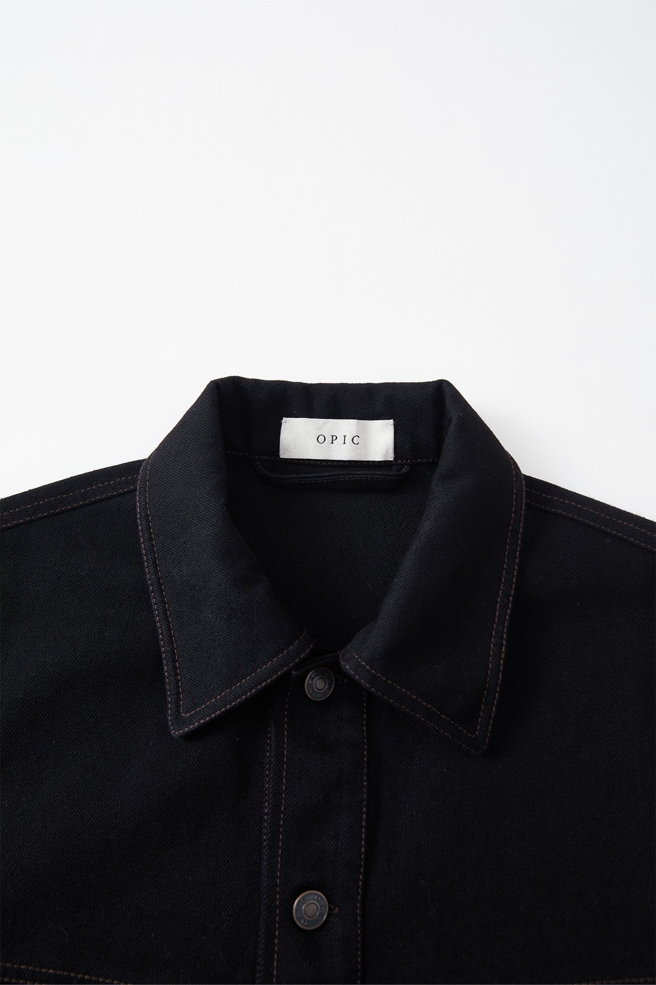 OPICLOTH Washed Patch-Pockets Curved-Cuffs Jacket