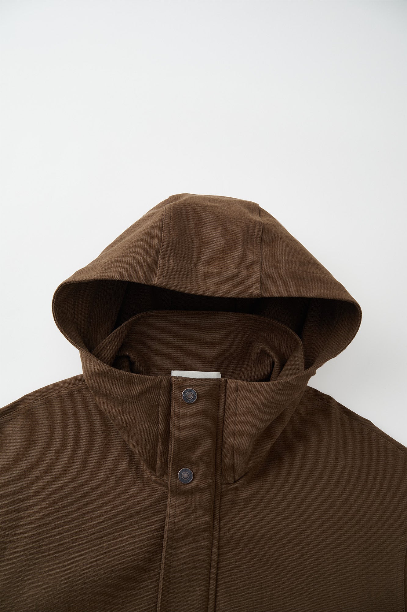 OPICLOTH Stand-Collar Drawstring Utility Hooded Jacket