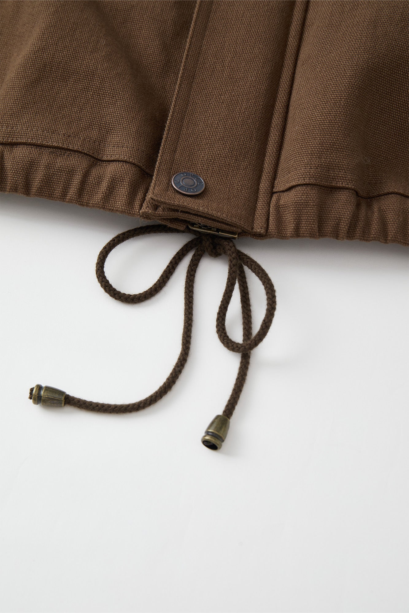 OPICLOTH Stand-Collar Drawstring Utility Hooded Jacket