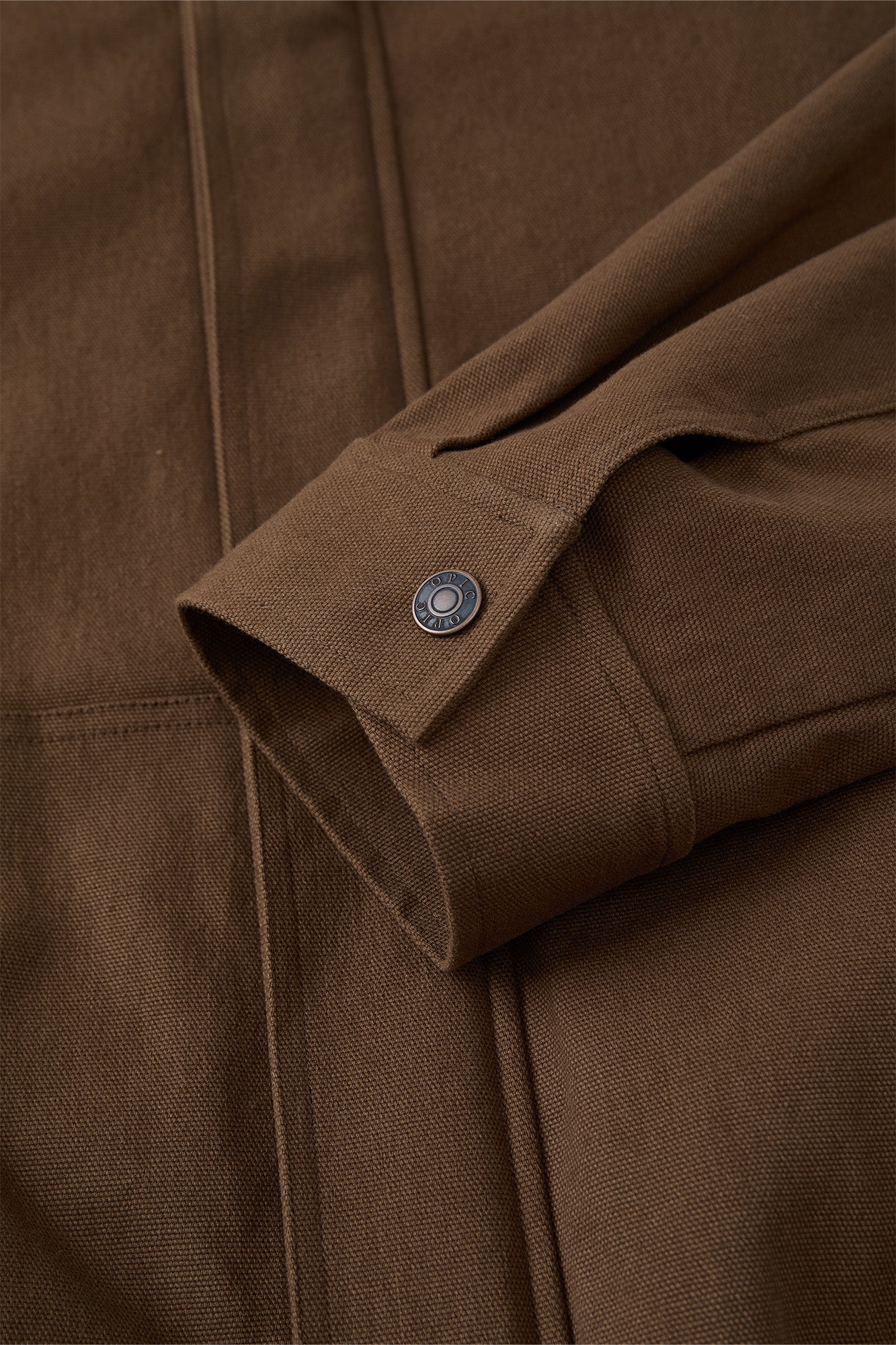 OPICLOTH Stand-Collar Drawstring Utility Hooded Jacket