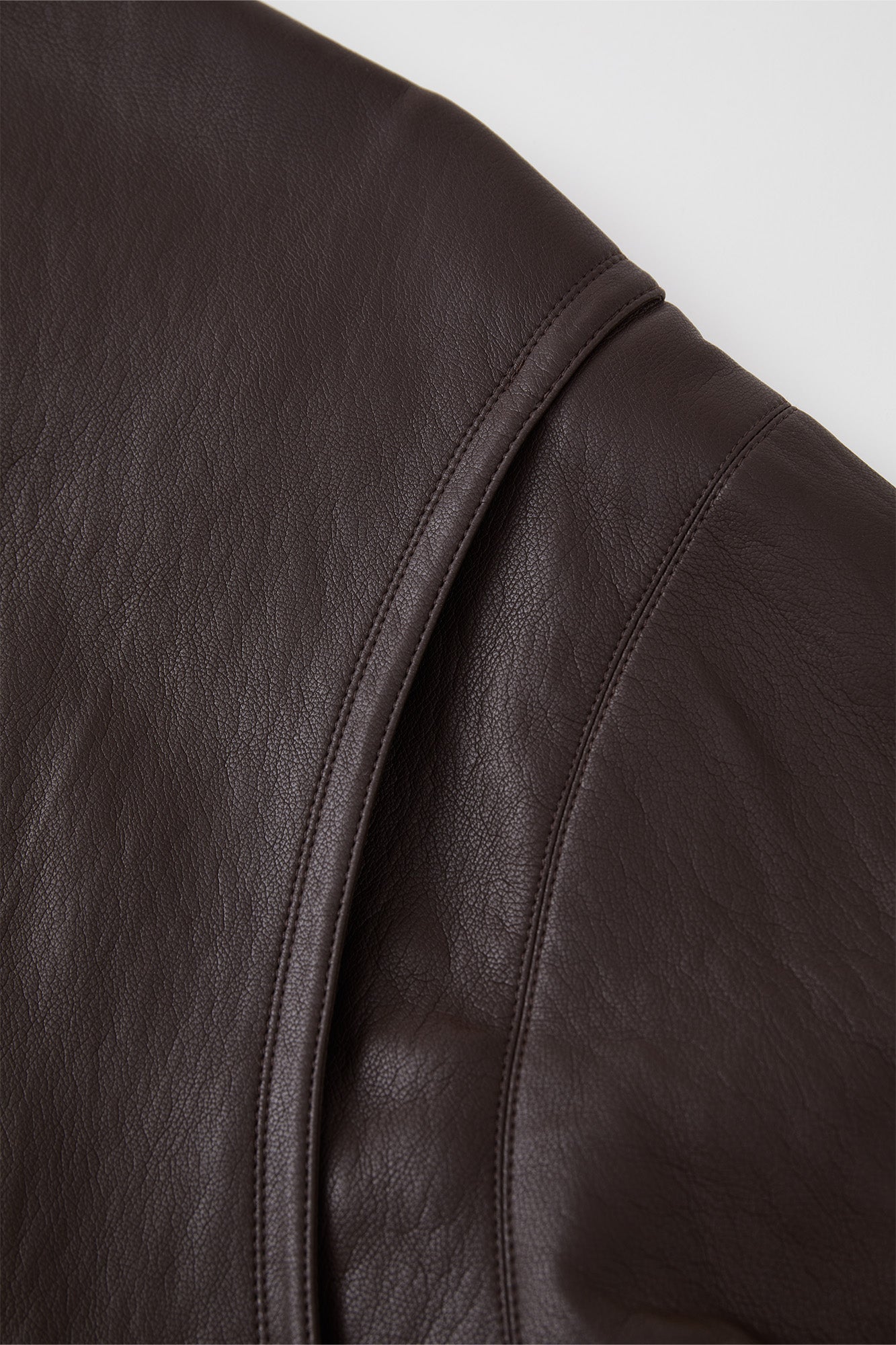 OPICLOTH Soft-Tanned Drawstring Faux Leather Jacket