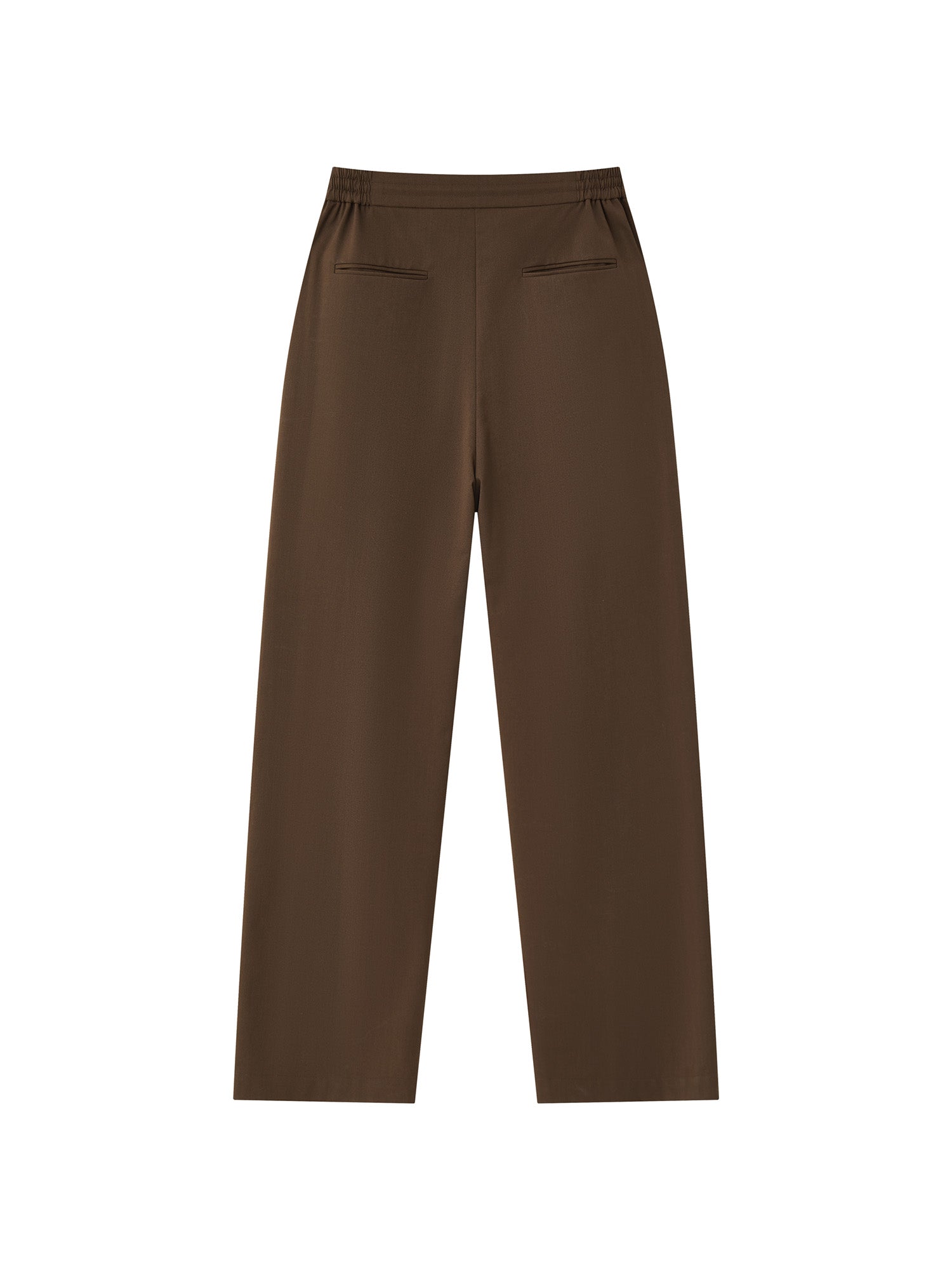 OPICLOTH Wool-Blend Pleated Drawstring Trousers