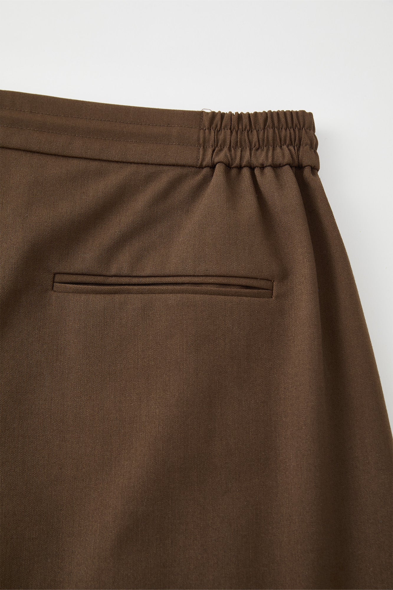 OPICLOTH Wool-Blend Pleated Drawstring Trousers