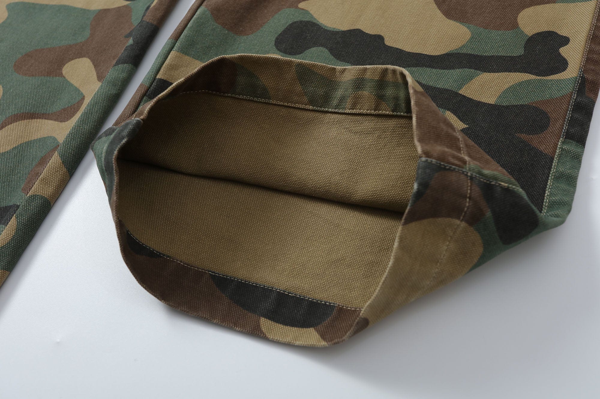 MAKEMORE Camo Drawstring Cargo Sweatpants, premium urban and streetwear designers apparel on PROJECTISR.com, MAKEMORE