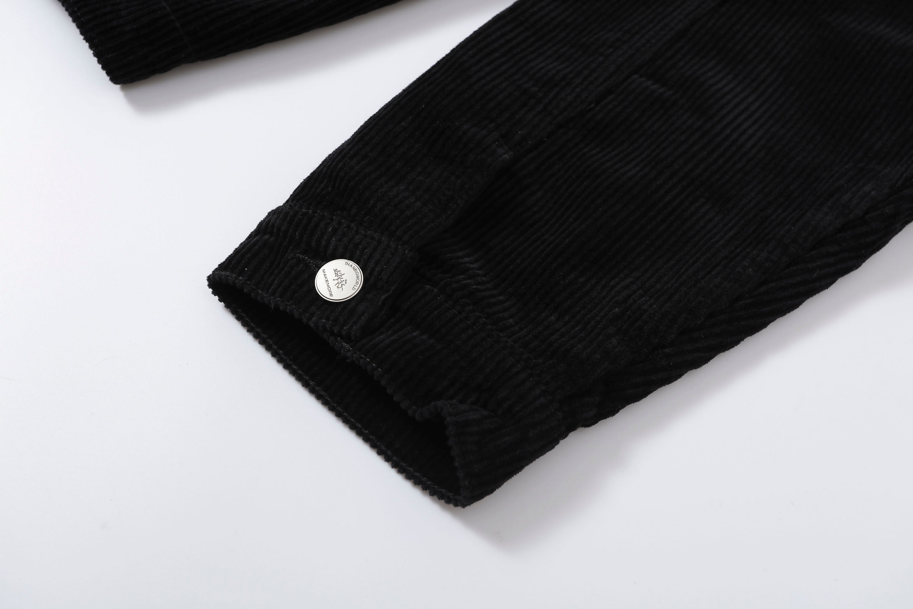 MAKEMORE Script Embroidered Corduroy Jacket