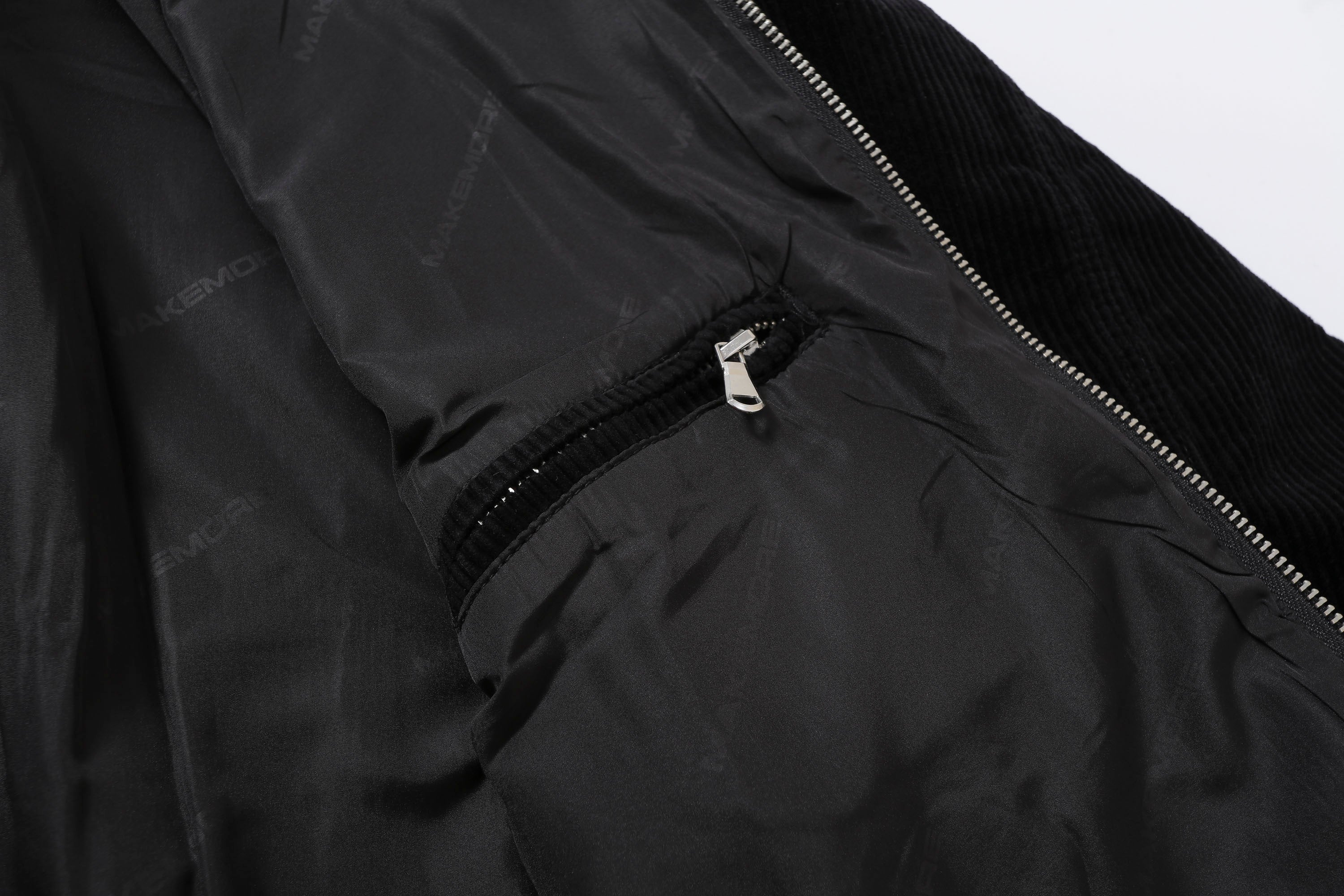 MAKEMORE Script Embroidered Corduroy Jacket