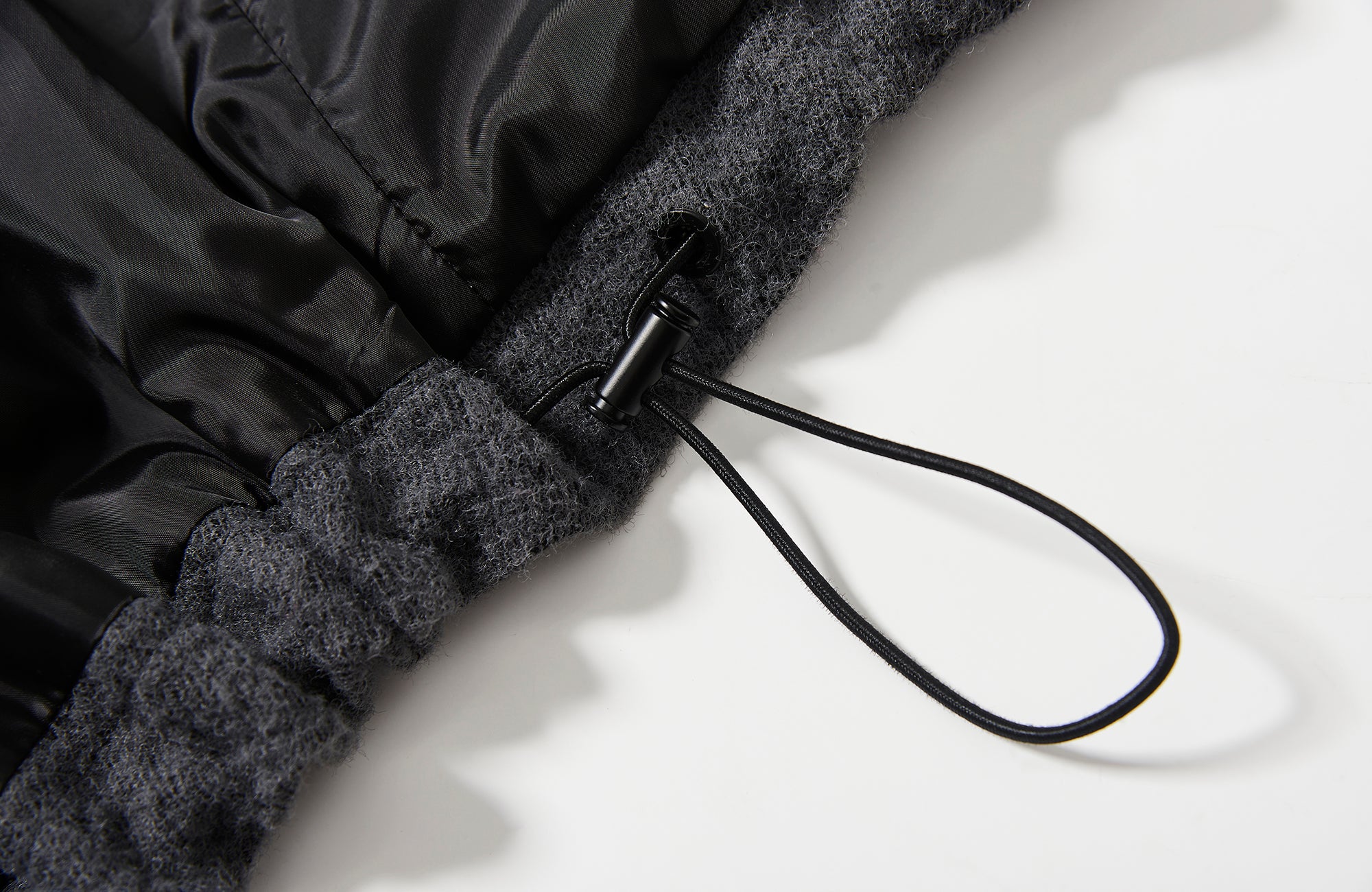 7440 37 1 Asym Placket Drawstring Hem Padded Vest, premium urban and streetwear designers apparel on PROJECTISR.com, 7440 37 1