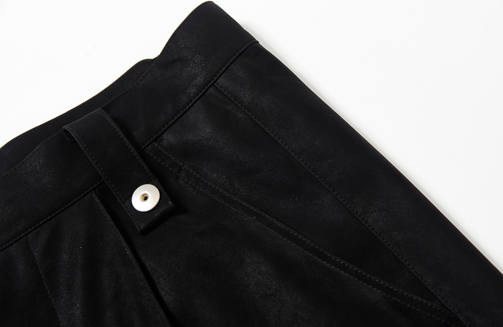 7440 37 1 Back Double-Knee PU Pants, premium urban and streetwear designers apparel on PROJECTISR.com, 7440 37 1