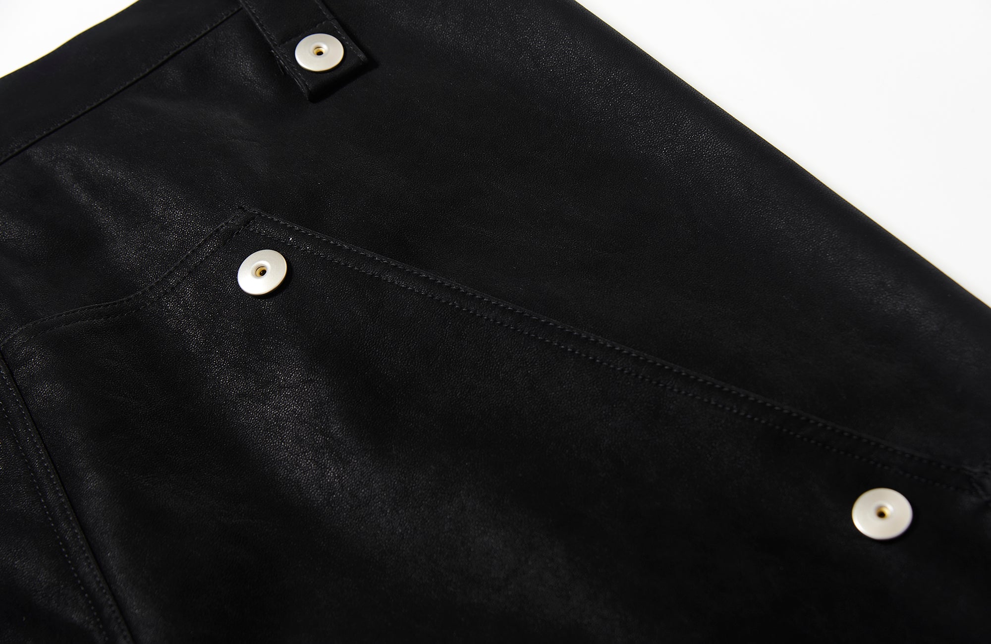 7440 37 1 Back Double-Knee PU Pants, premium urban and streetwear designers apparel on PROJECTISR.com, 7440 37 1