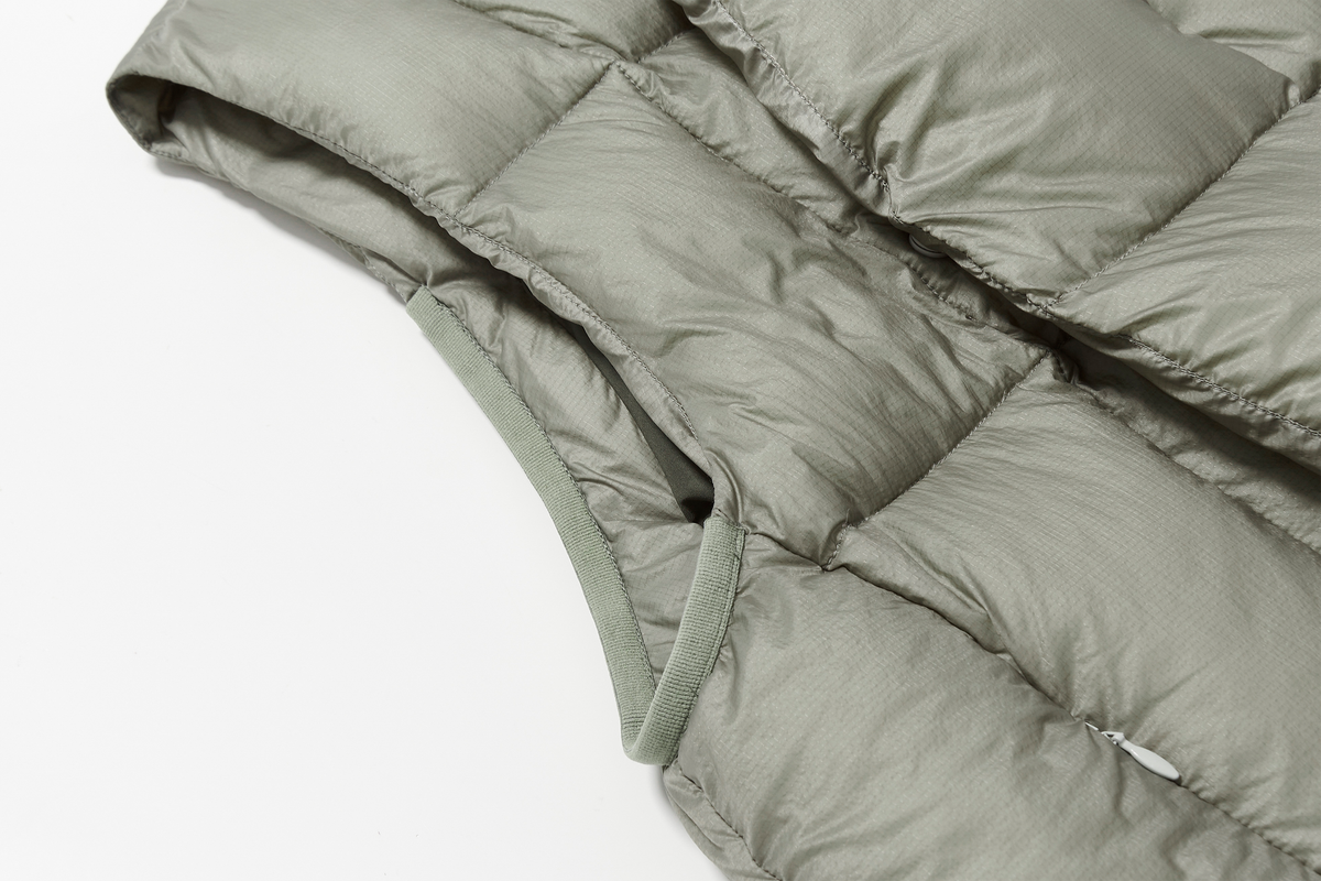 HALCYON Outdoor Stand-Collar Down Vest, premium urban and streetwear designers apparel on PROJECTISR.com, HALCYON